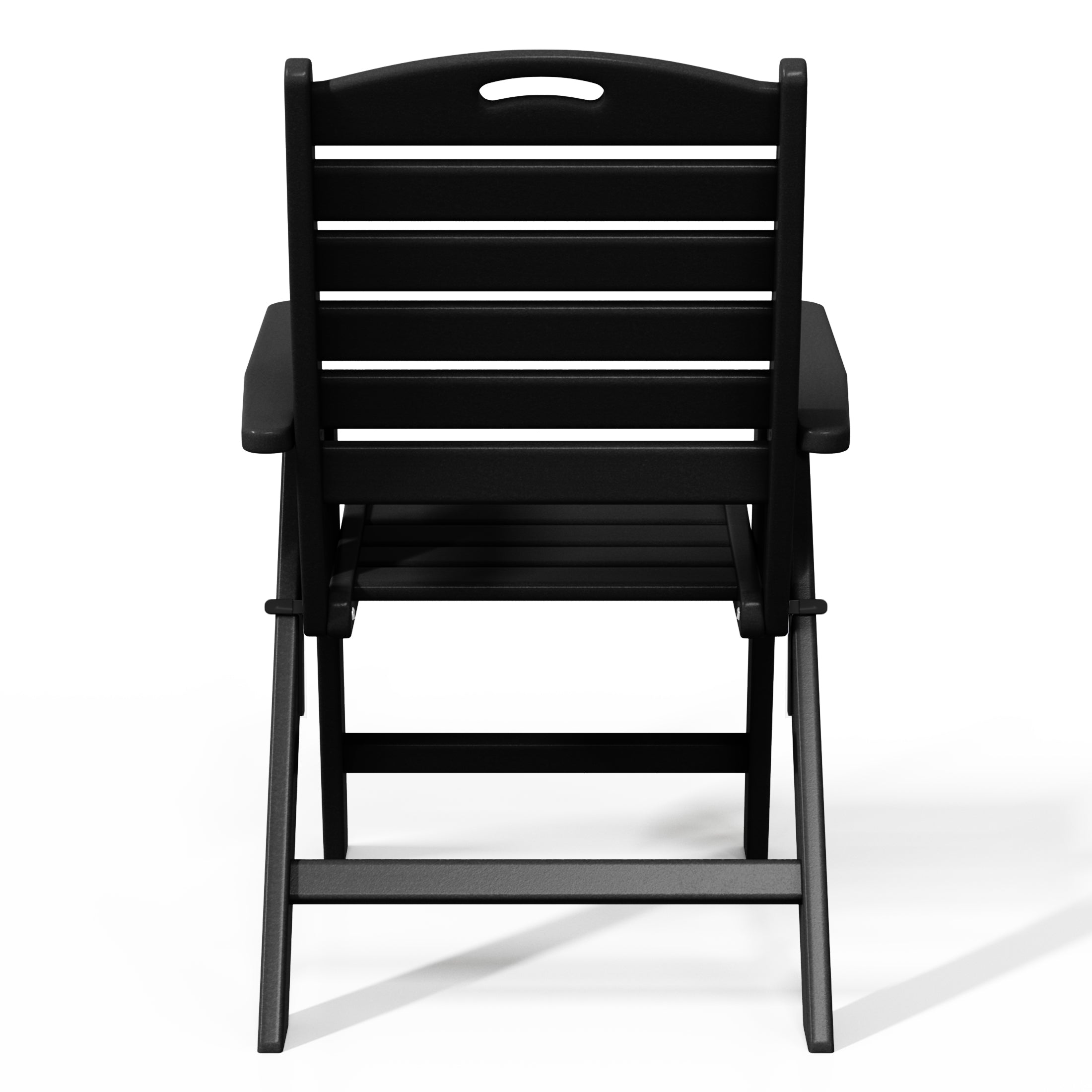 Paradise 7-Piece HDPE Rectangular Patio Dining Table Set with Foldable Chairs