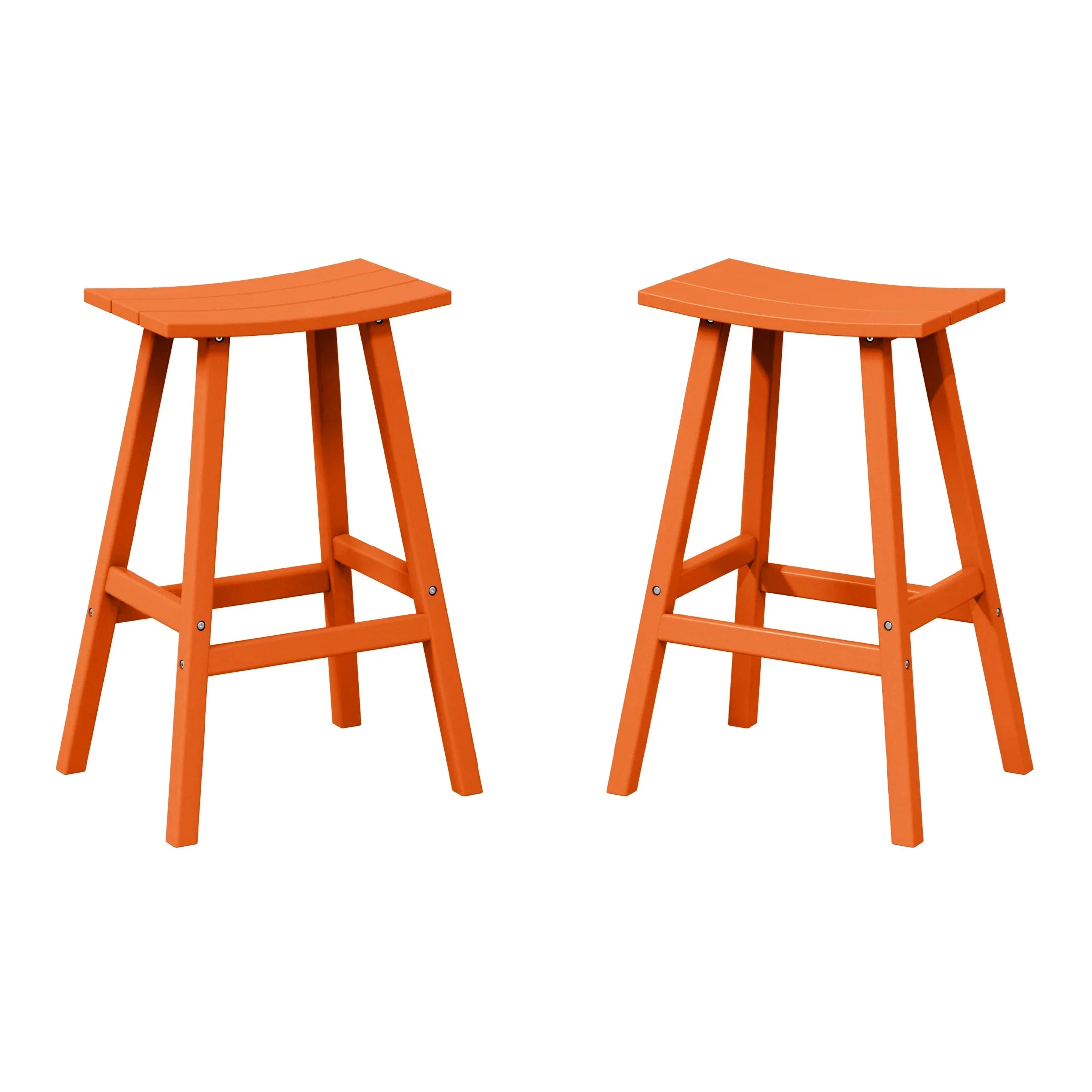 Paradise 2 piece set of 29" height Outdoor / Patio Saddle bar stools