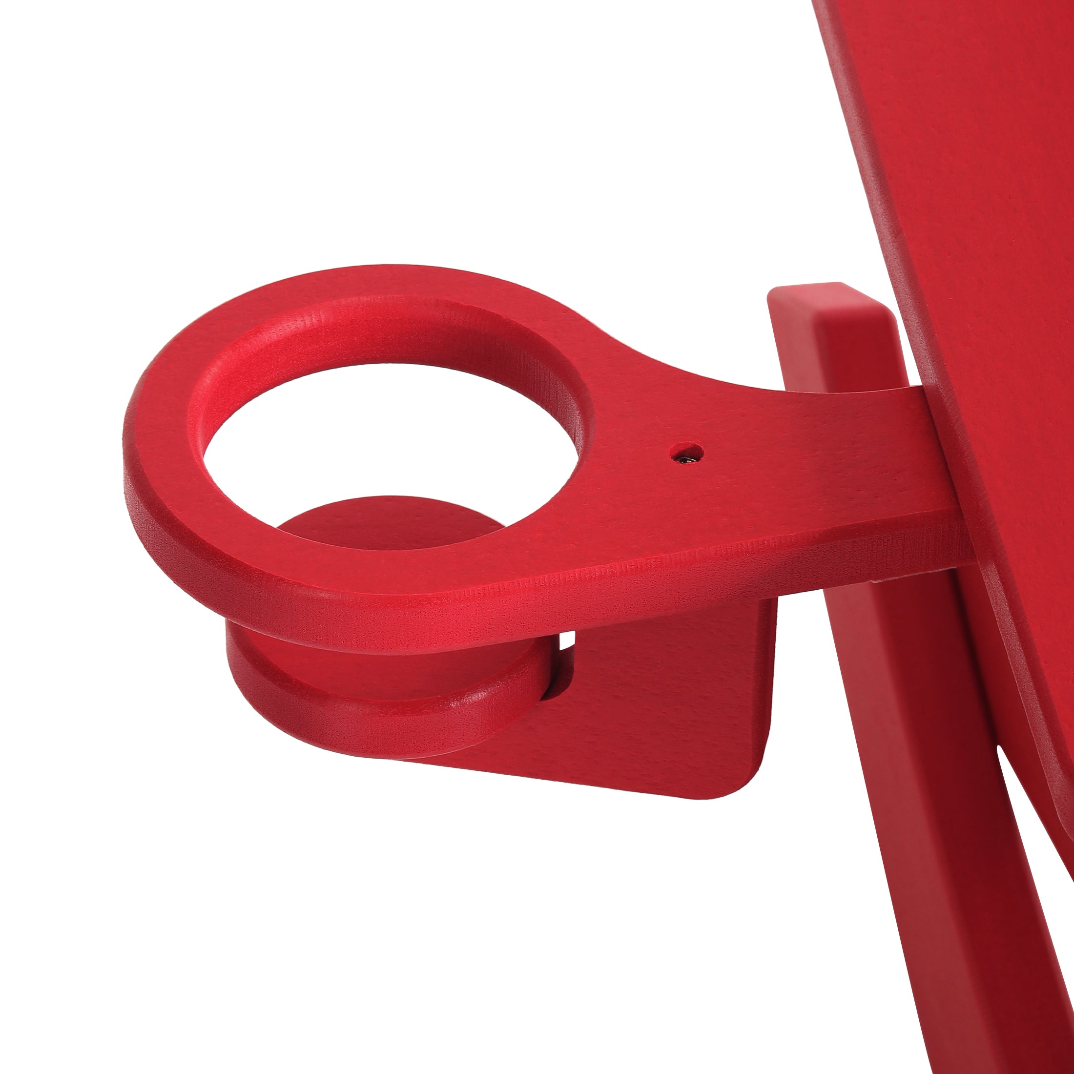 Palms 3-Piece Kids Modern Rocking Chair With Cup Holder and Square Side Table Set