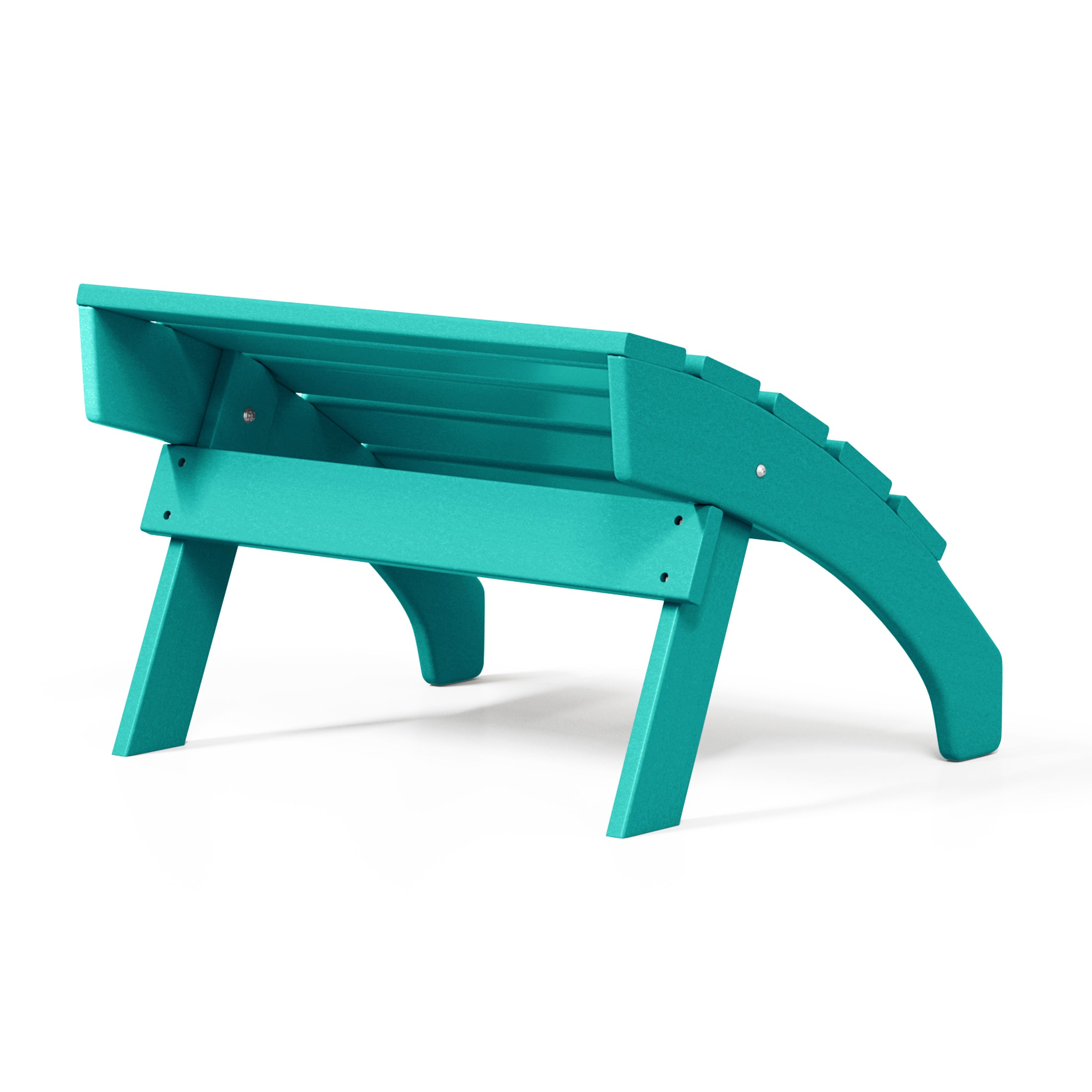 Portside Outdoor Patio HDPE Adirondack Ottoman Footrest