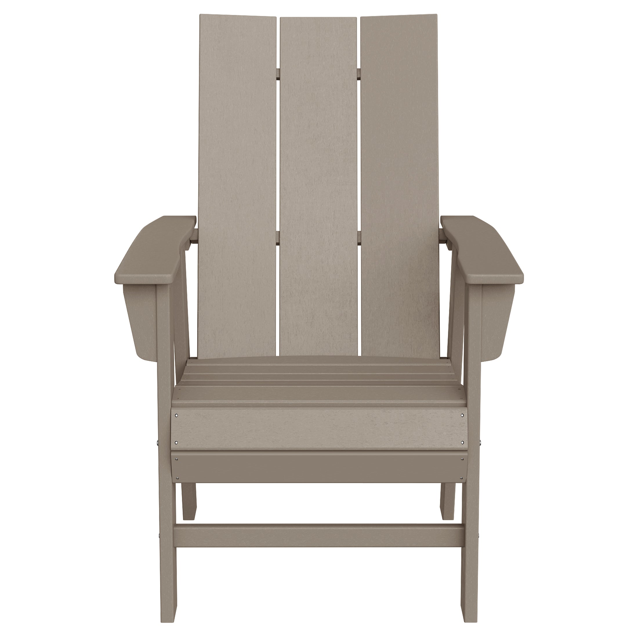 Palms Outdoor Patio HDPE Plastic Modern Adirondack Dining Chair