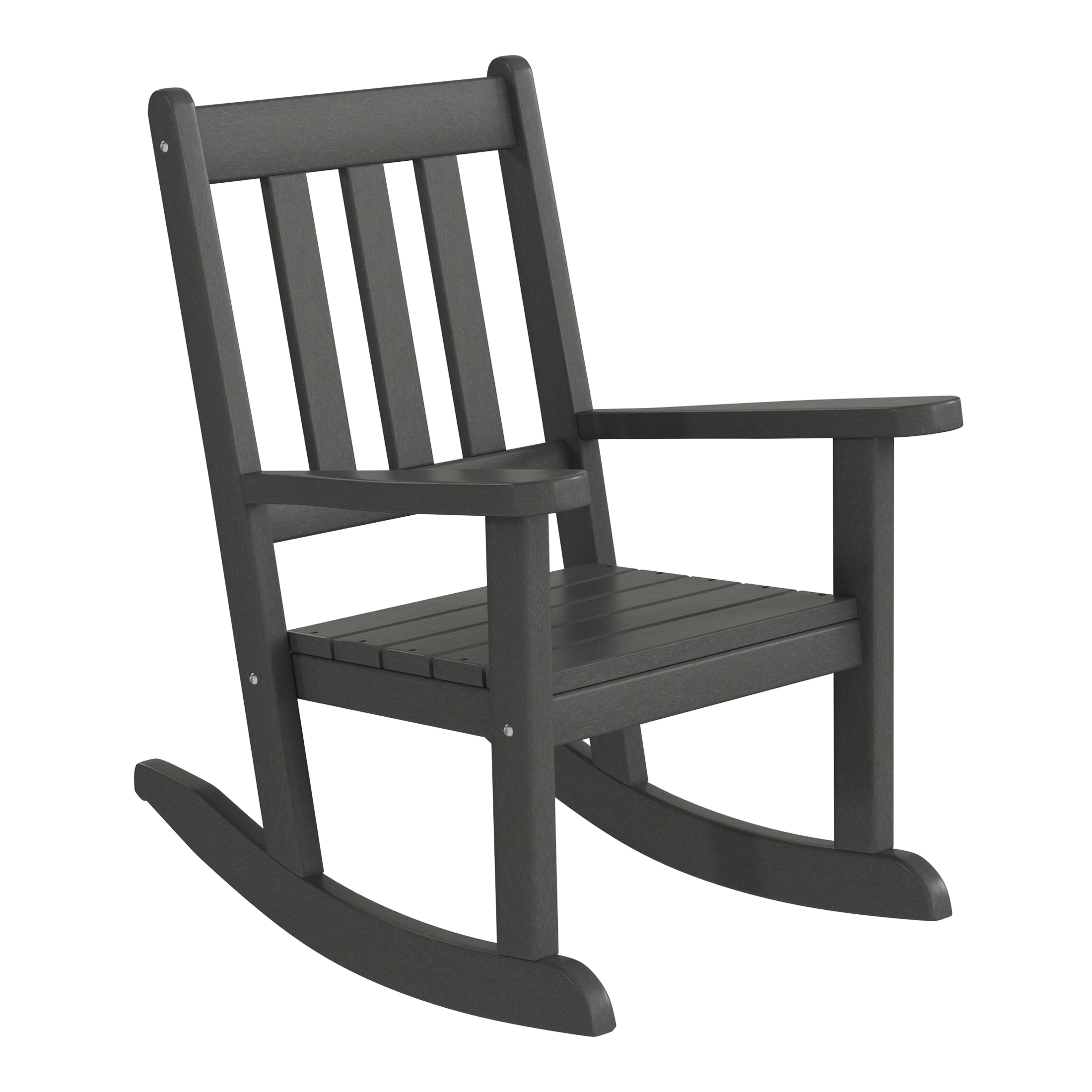 Paradise 3-Piece Kids Outdoor Rocking Chairs Set With Kids Square Side Table