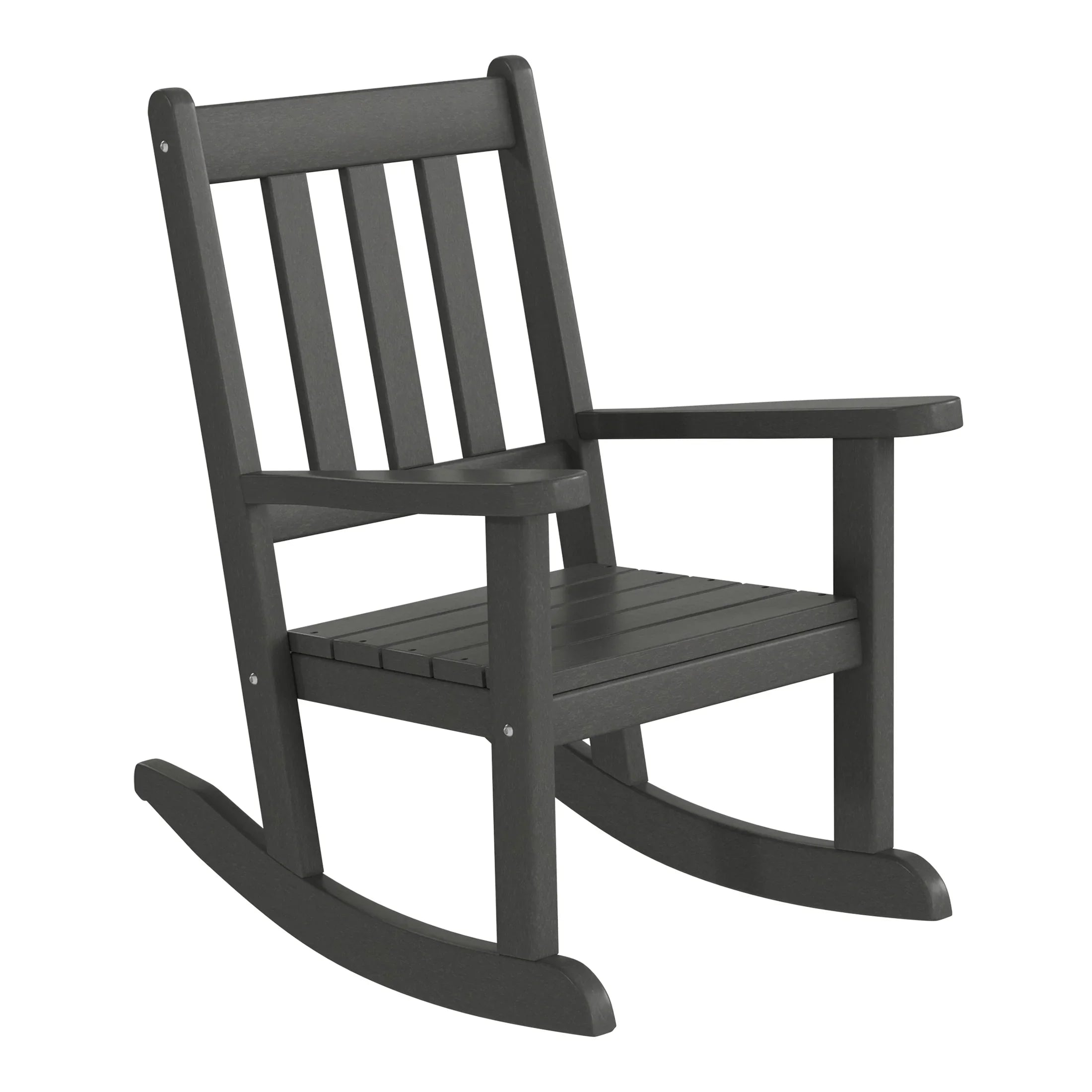 Paradise 3-Piece Kids Outdoor Rocking Chairs Set With Kids Square Side Table