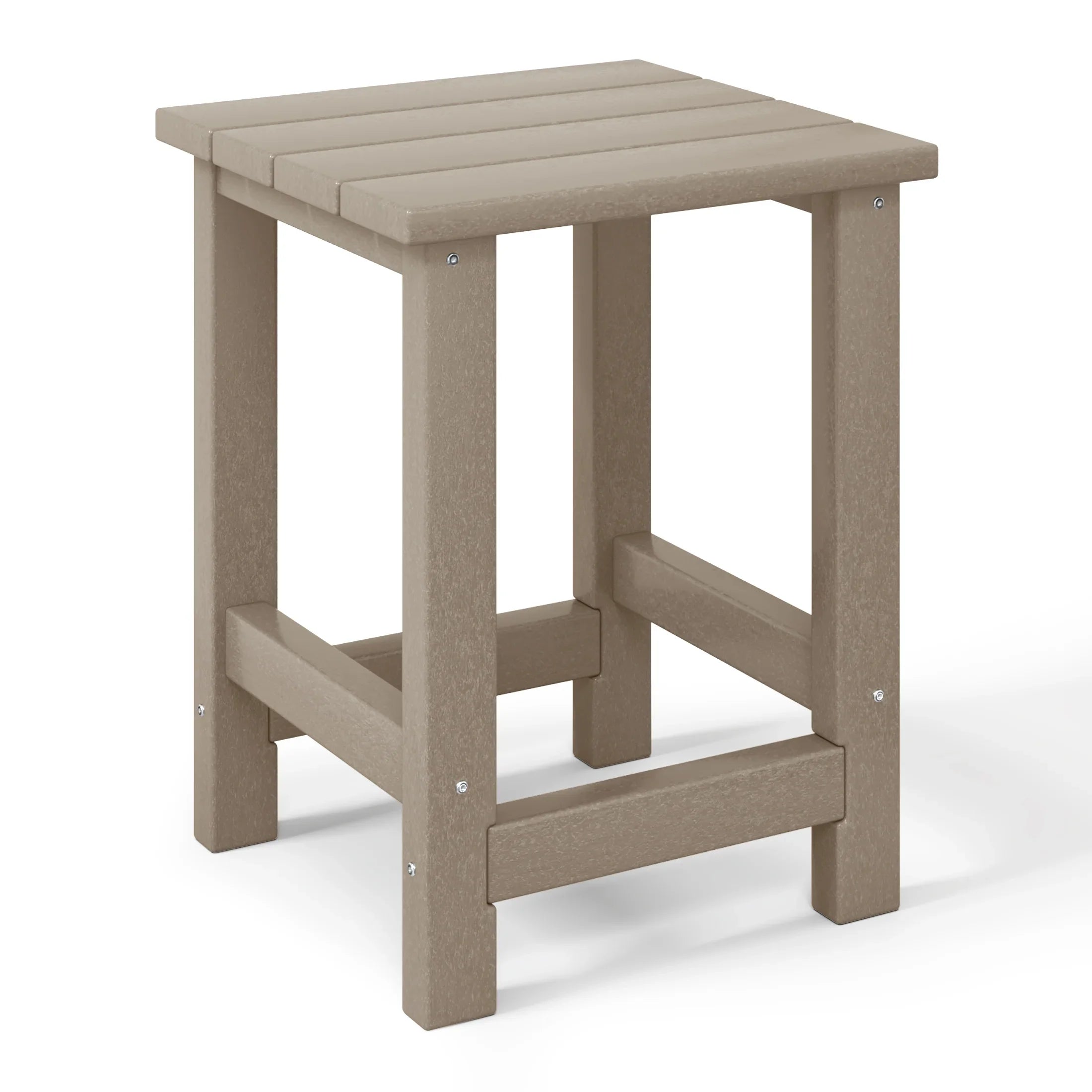 Paradise Kids Outdoor Patio Furniture HDPE Adirondack Square Side Table