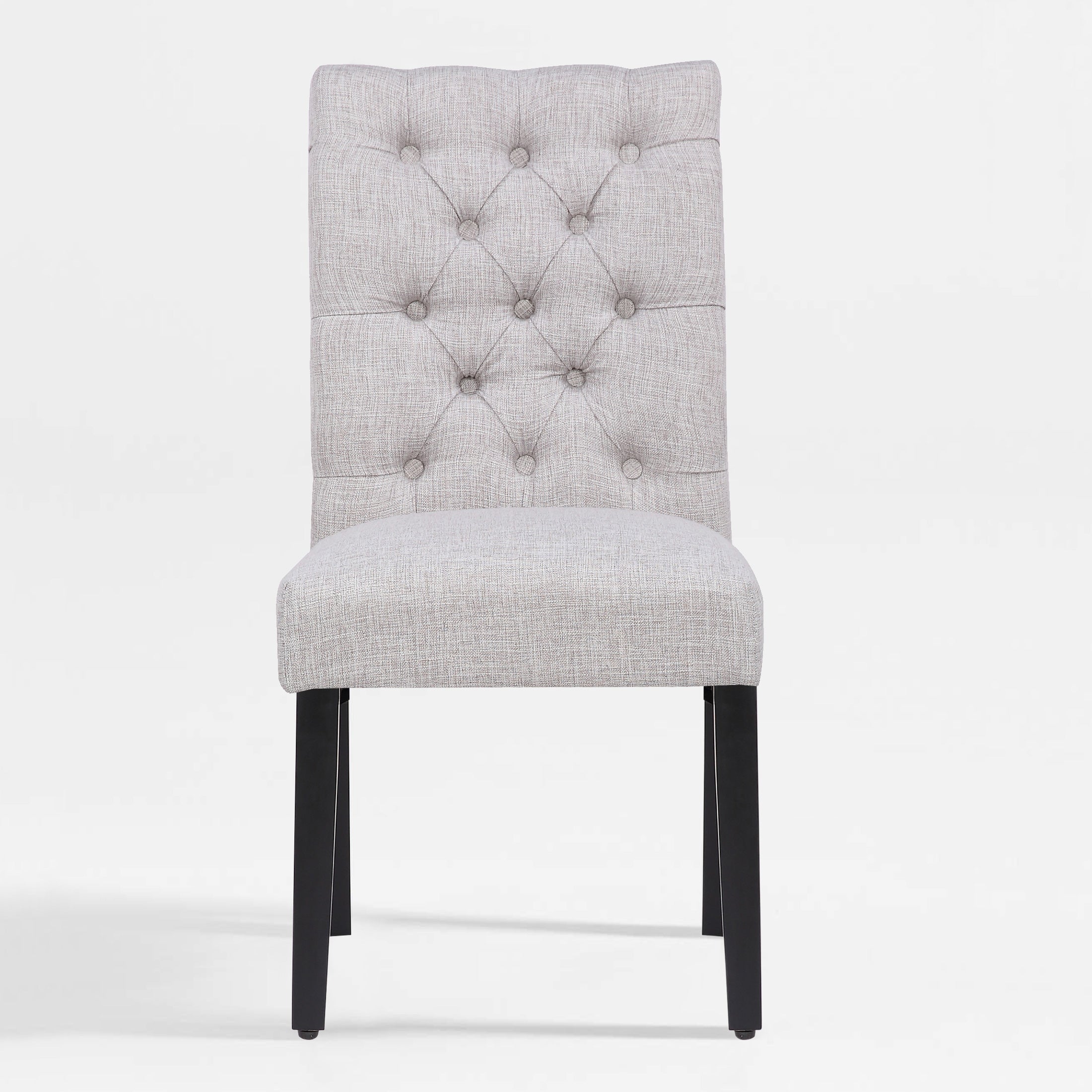 Bellmount Linen fabric tufted upholstered side chair