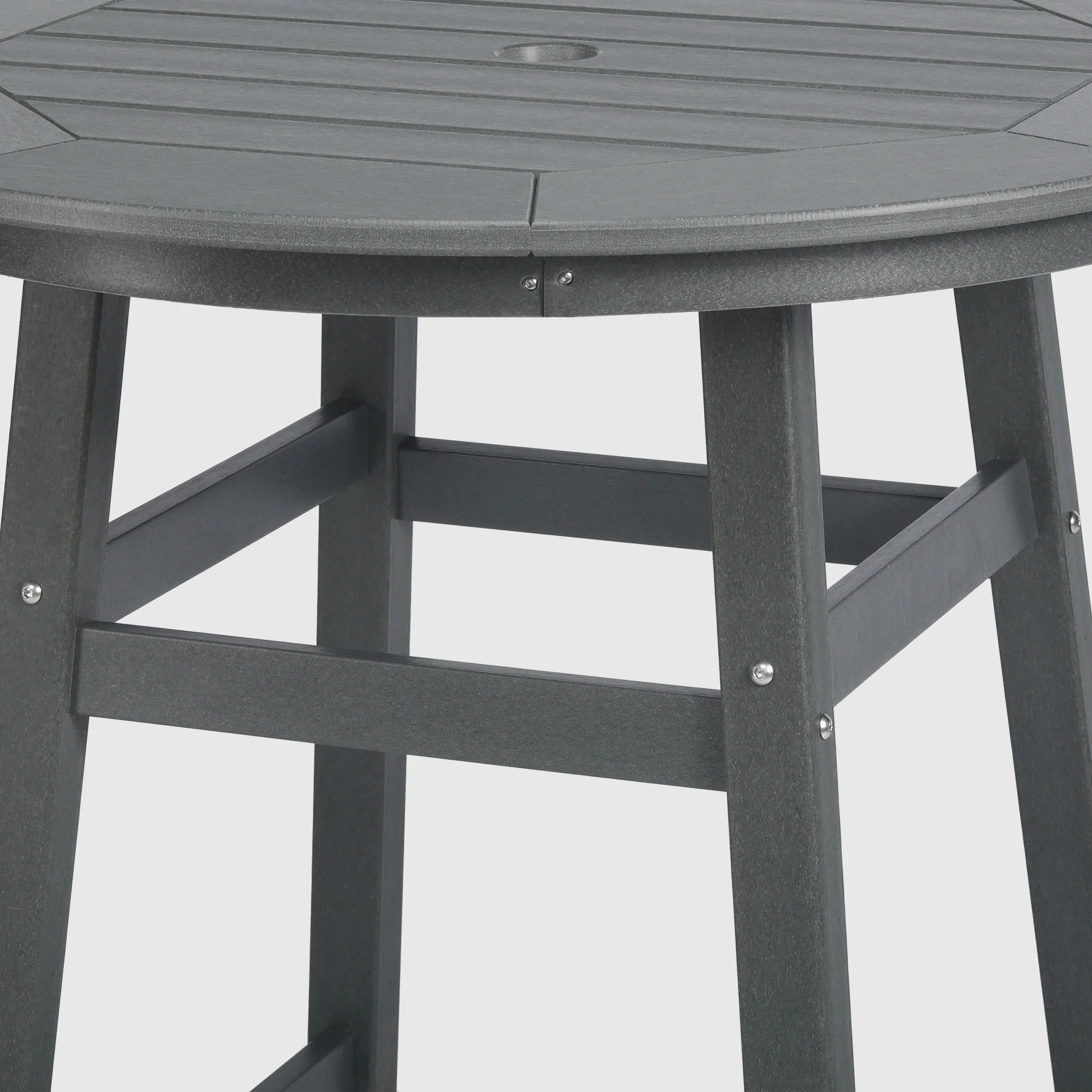 Paradise Outdoor 35" HDPE Round Patio Counter Height Bar Table