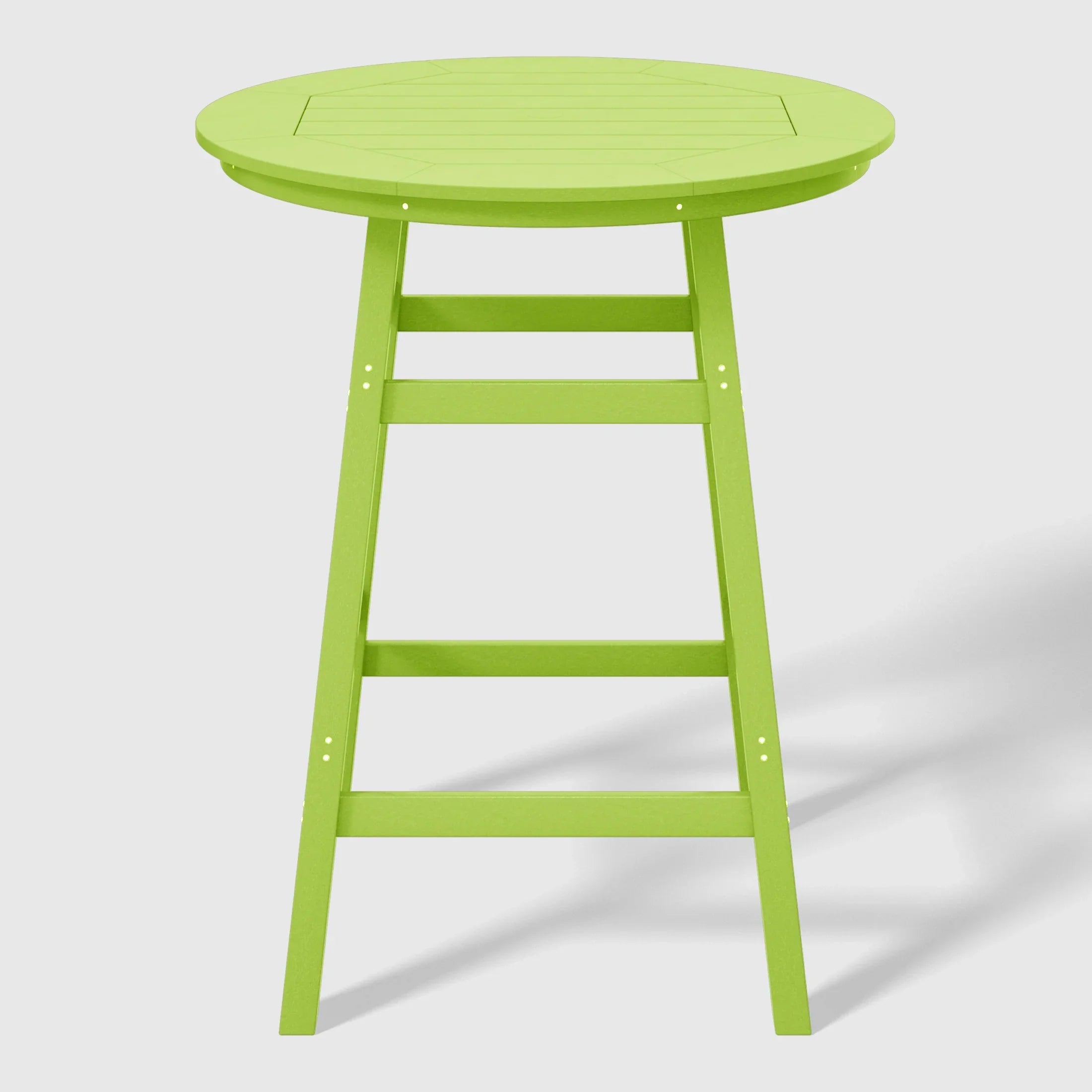 Paradise 5-Piece HDPE Outdoor Patio Dining Bar Bistro Table Set with Bar Stools