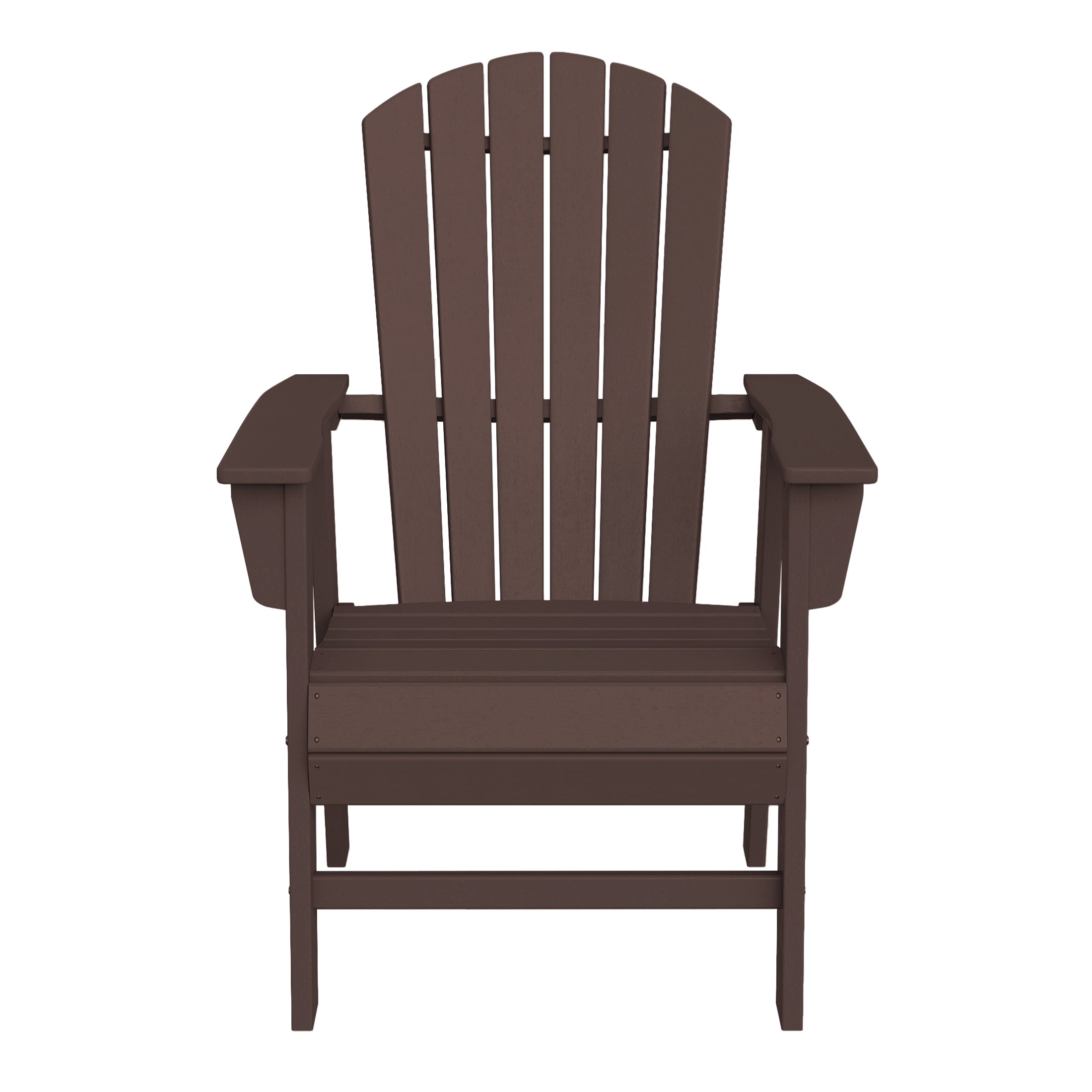 Portside Outdoor Patio Shell-back Adirondack Dining Chair Weather Resistant