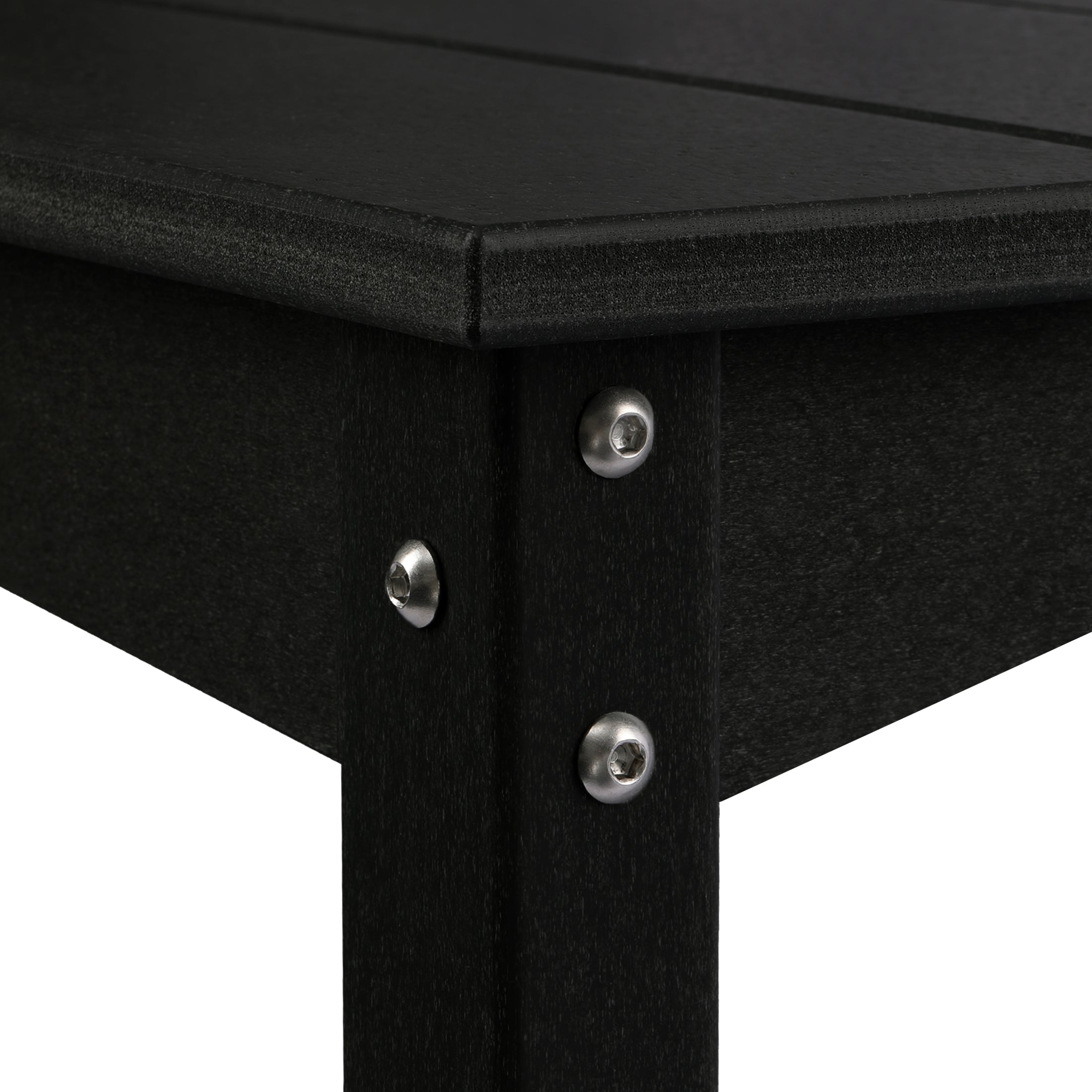 Paradise 55" Outdoor Patio HDPE Adirondack 2-Tier Shelf Console Table