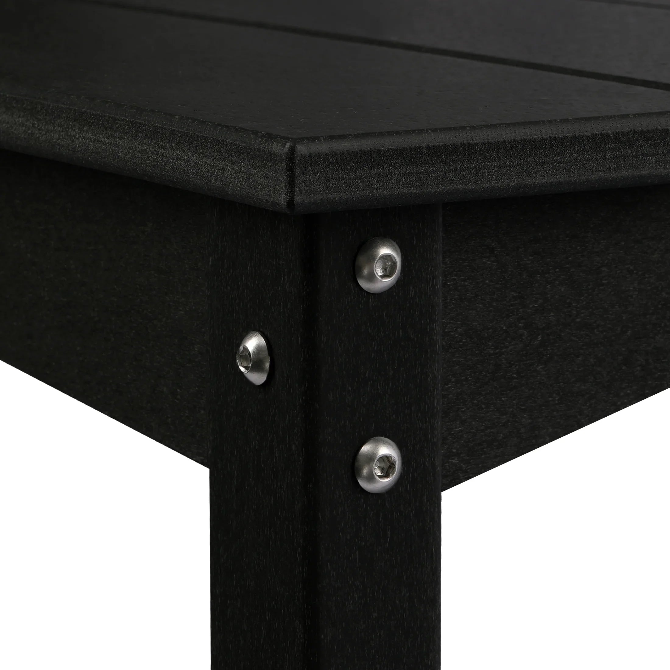 Paradise 55" Outdoor Patio HDPE Adirondack 2-Tier Shelf Console Table