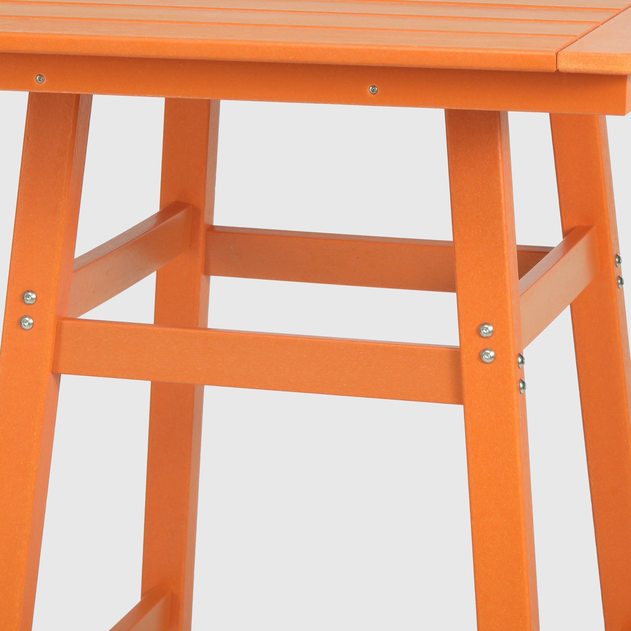 Paradise 30" Square Outdoor Patio Bistro Bar Table With Umbrella Hole