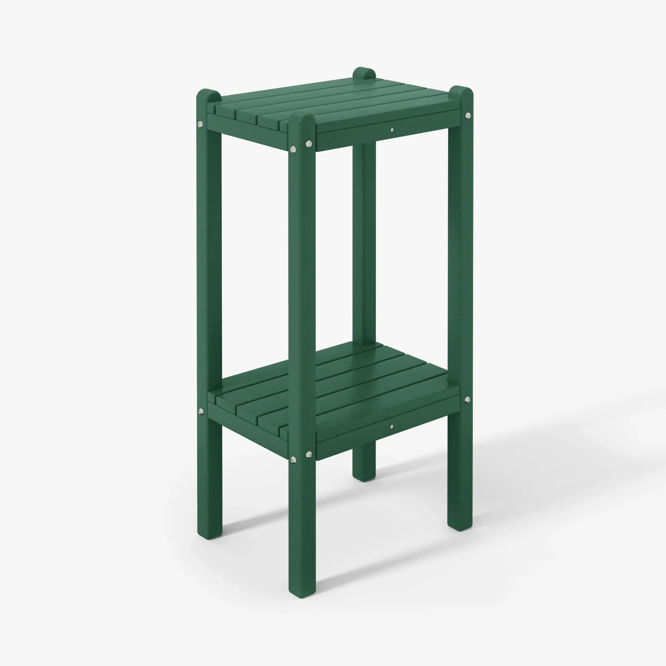 Paradise 36" Outdoor Adirondack HDPE 2-Tier Patio Side Table