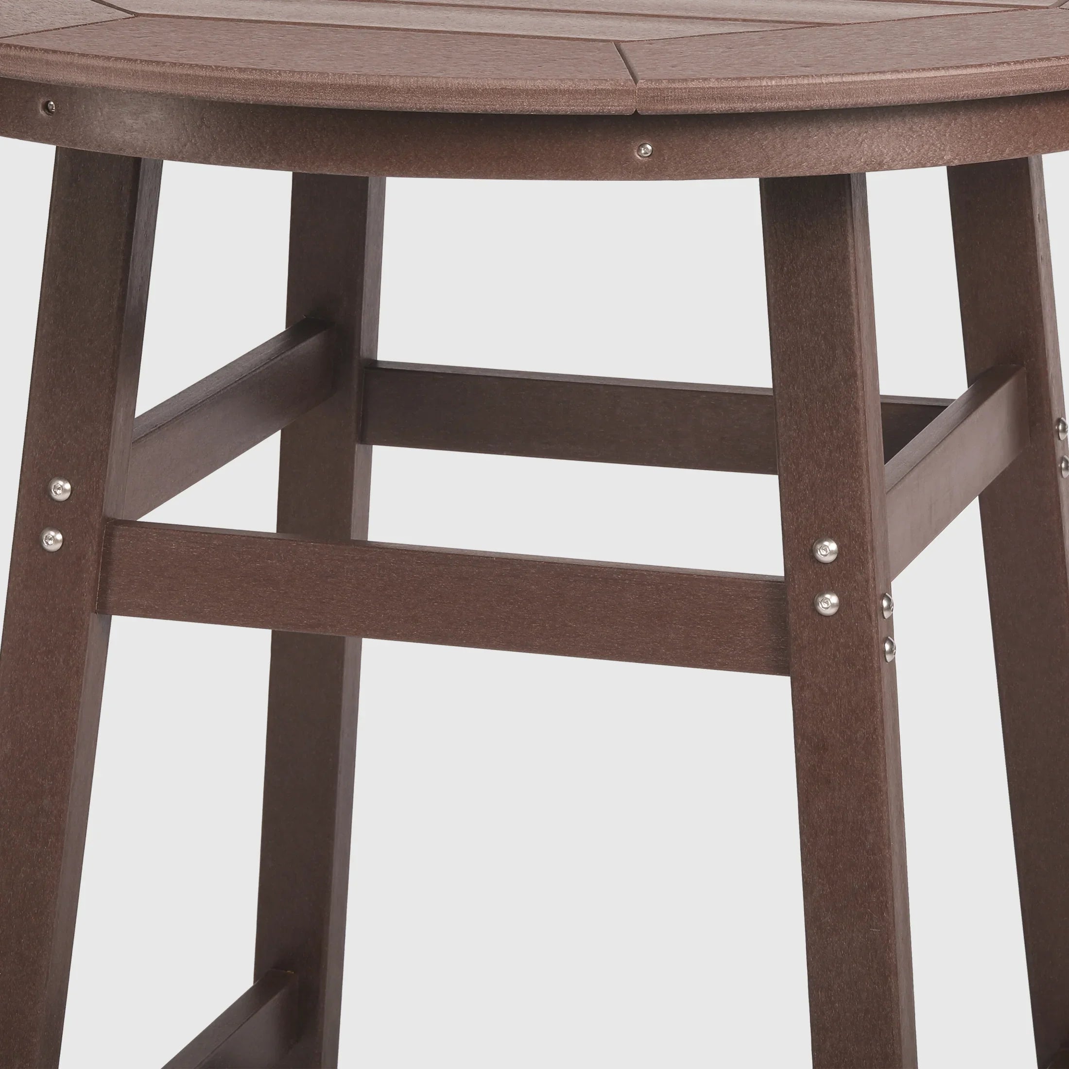 Paradise Outdoor 35" HDPE Round Patio Bar Height Table