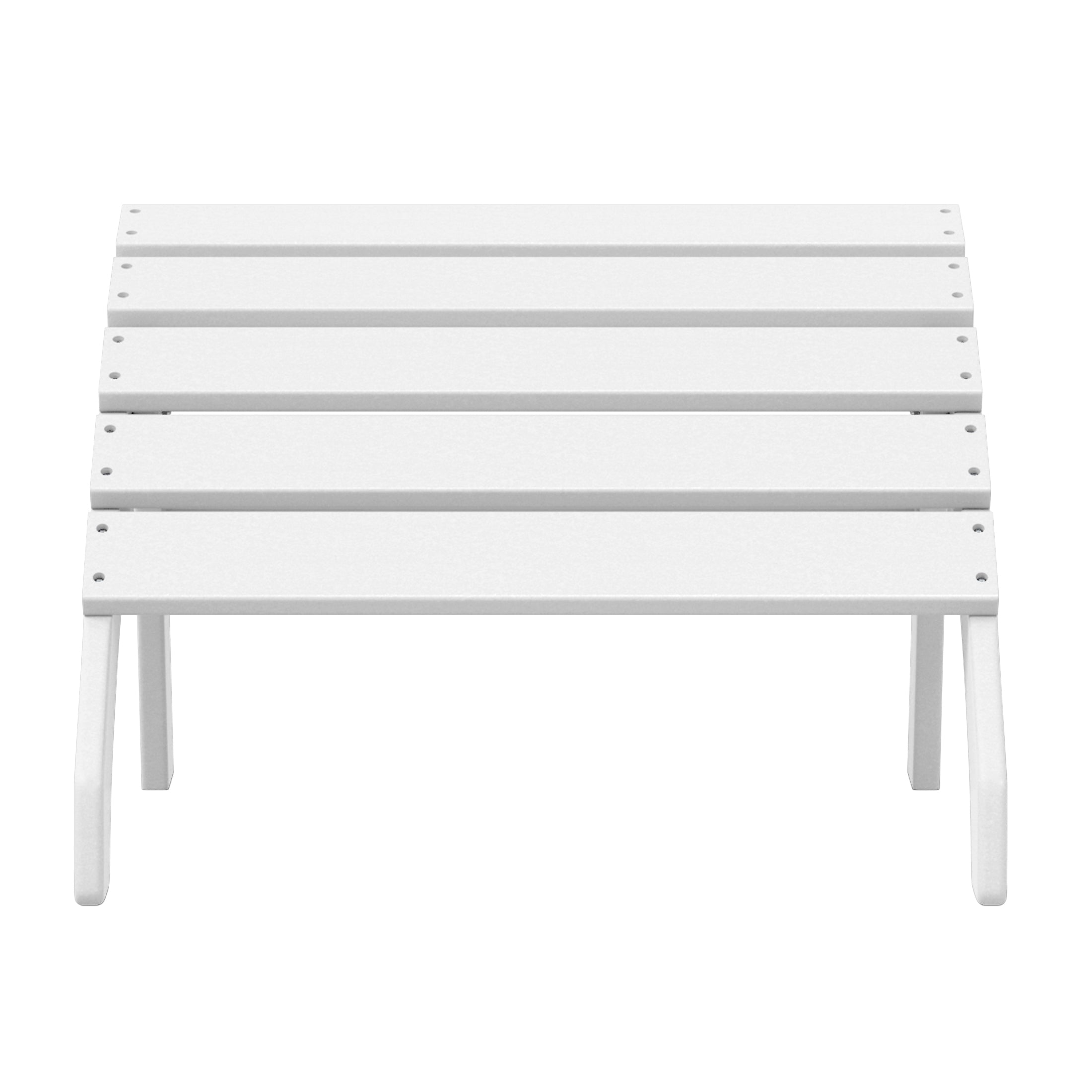 Portside Outdoor Patio HDPE Adirondack Ottoman Footrest