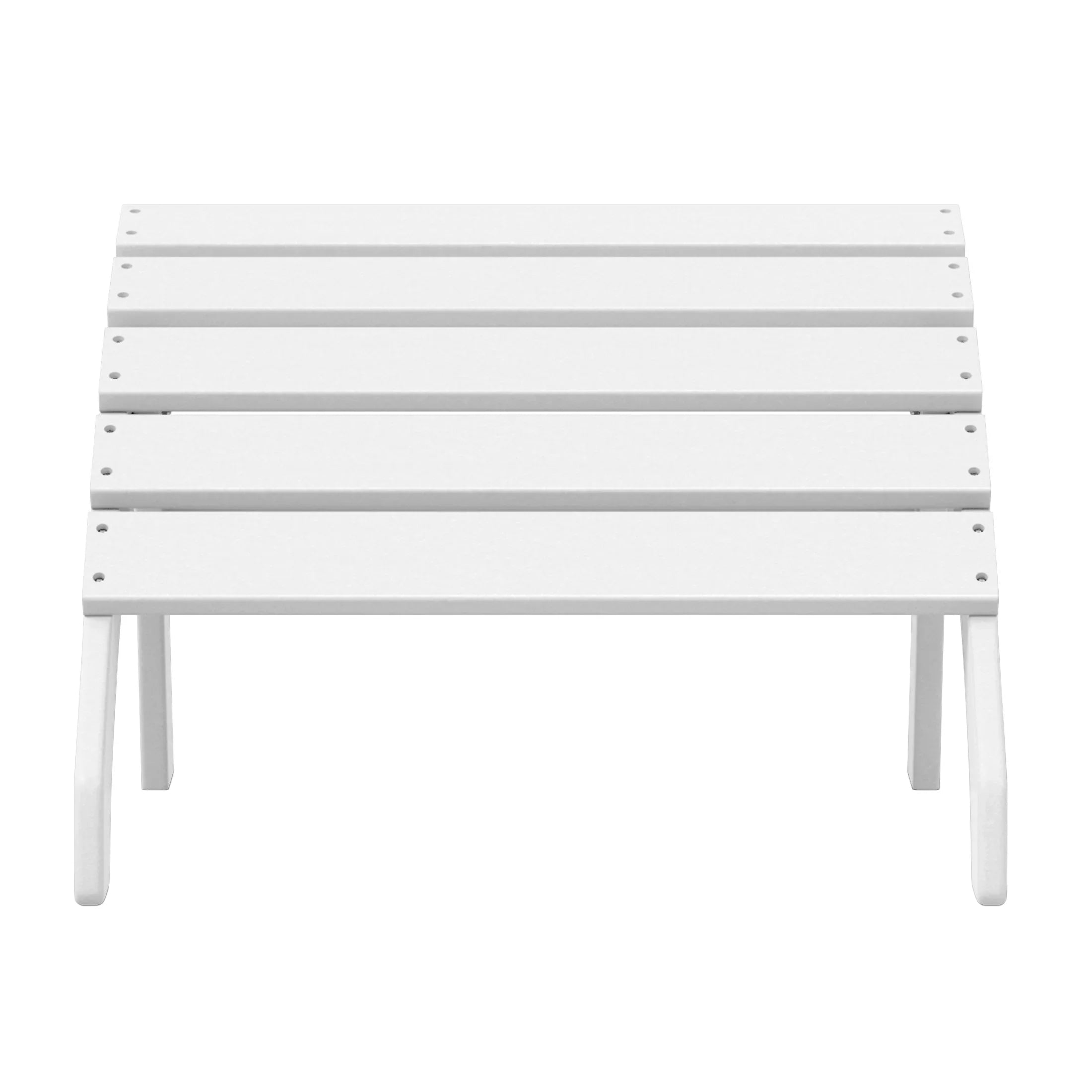 Portside Outdoor Patio HDPE Adirondack Ottoman Footrest