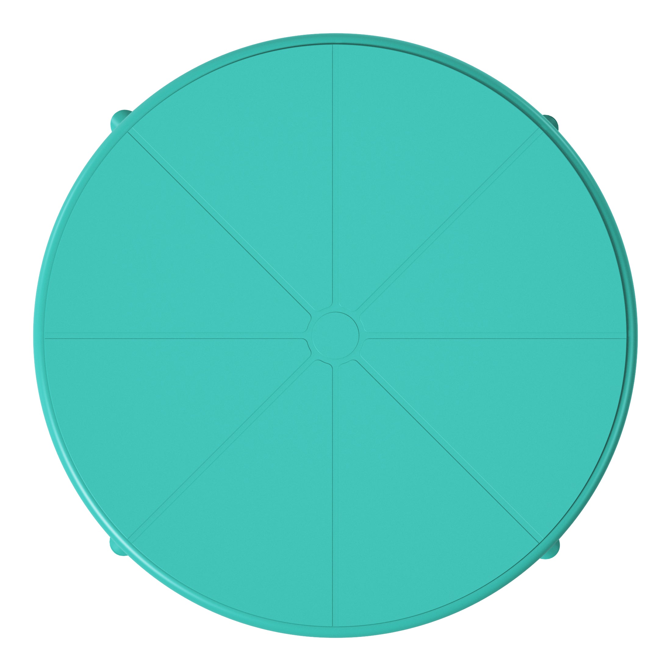 Sunshine 23.5" Outdoor Polypropylene Resin Round Patio Bistro Dining Table for 2