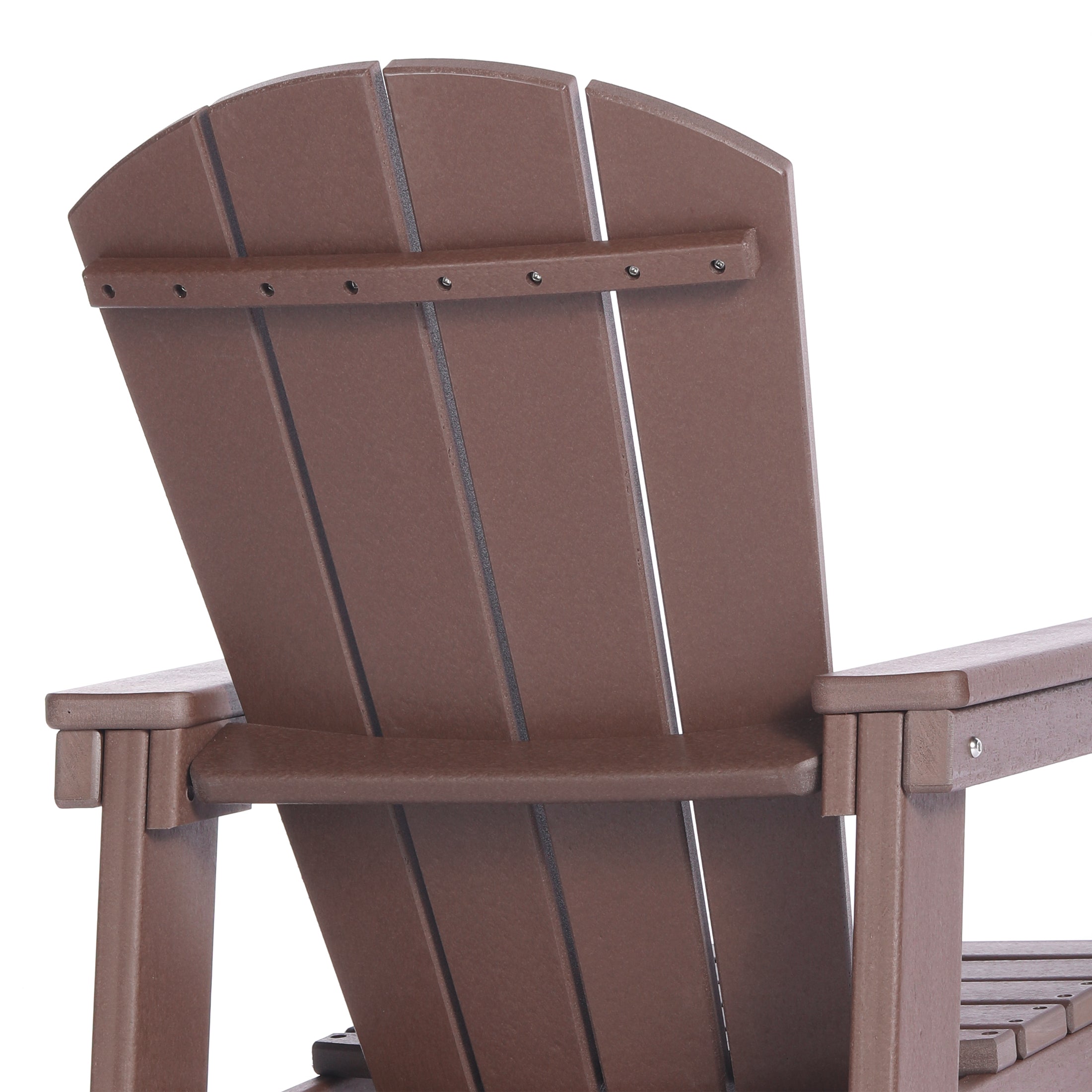 Paradise 2-Piece Kids Outdoor HDPE Adirondack Chair With Square Side Table Set