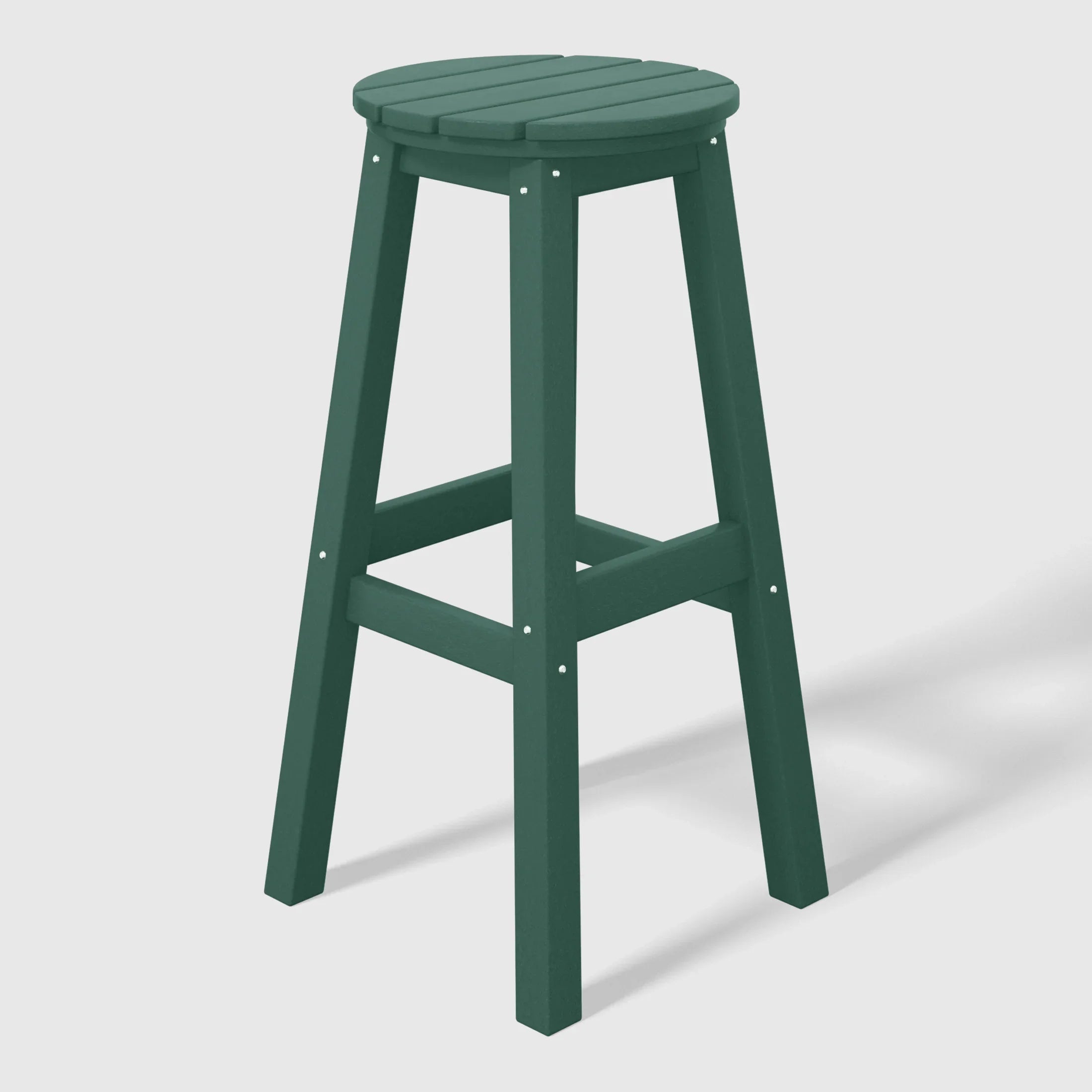 Paradise 29" HDPE Outdoor Patio Round Bar Stool Set of 3