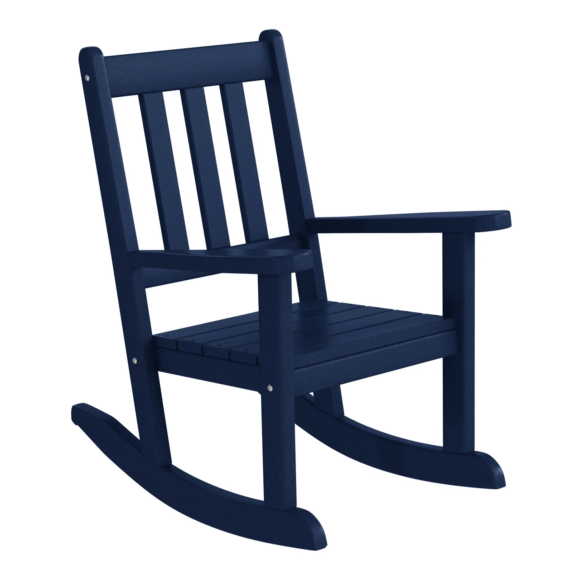 Paradise 3-Piece Kids Outdoor Rocking Chairs Set With Kids Square Side Table