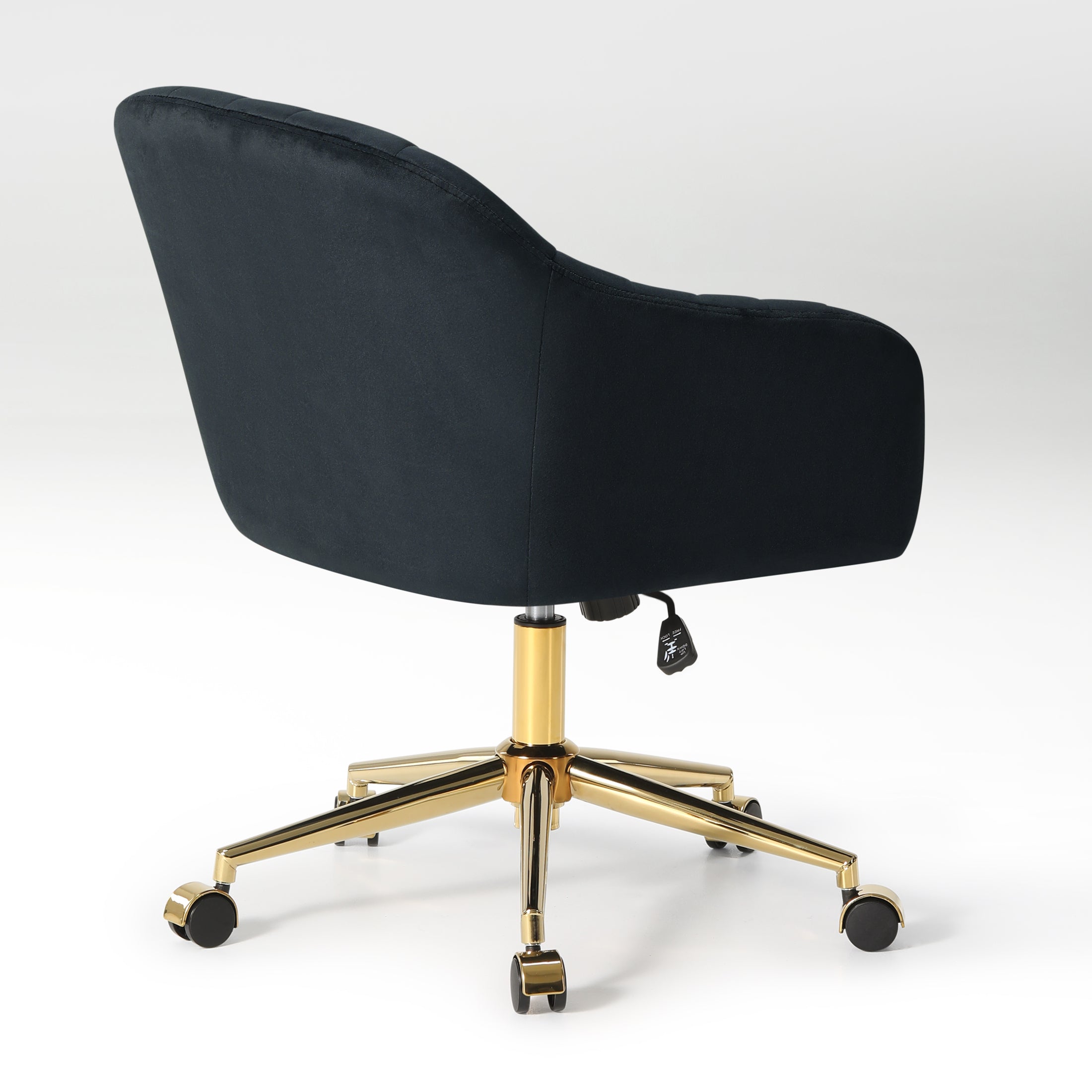 Alaia Upholstered Velvet Swivel Vanity Office Chair With Wheels