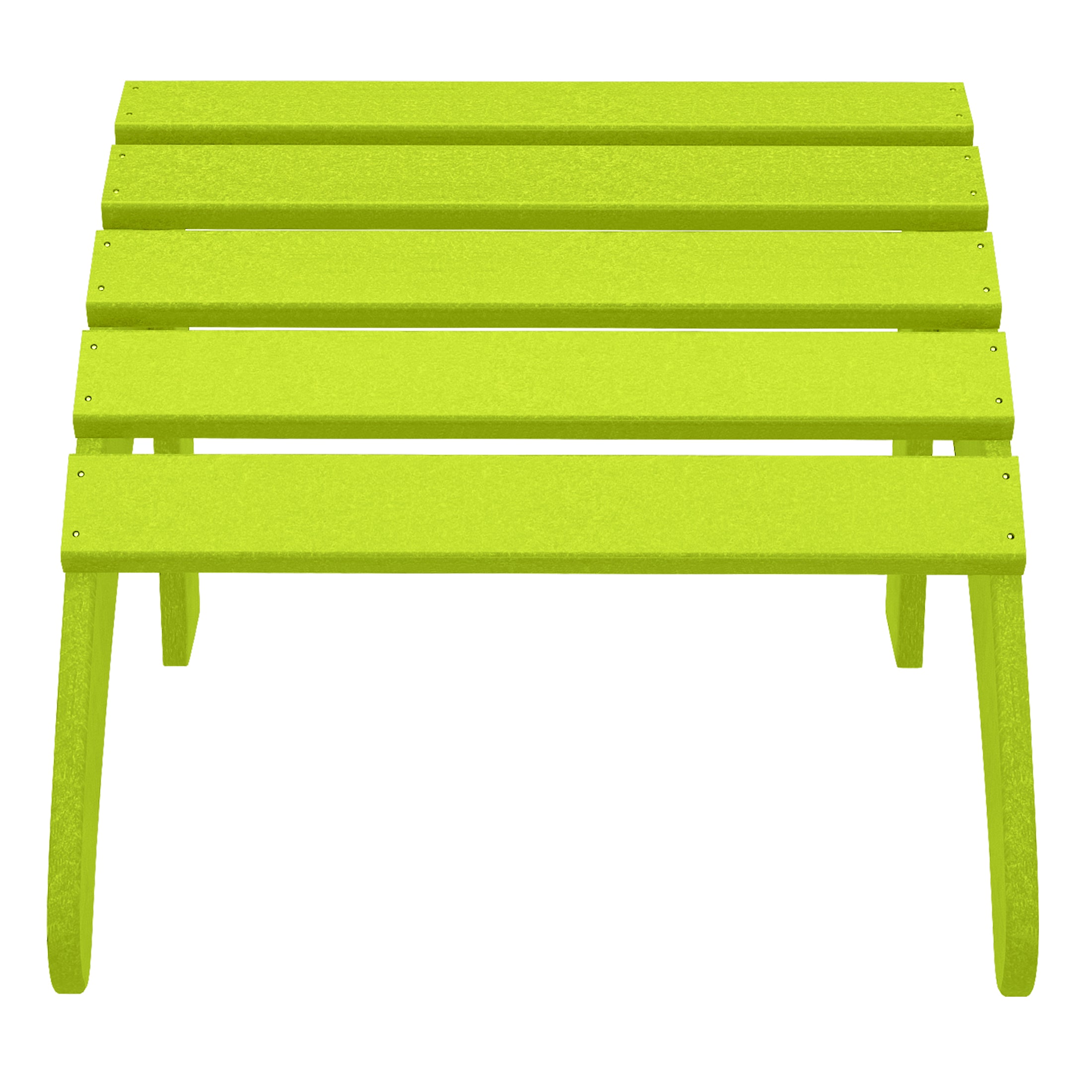 Lakeview 4-Piece Outdoor Patio HDPE Adirondack Chairs With Ottomans and Cup Holder Set