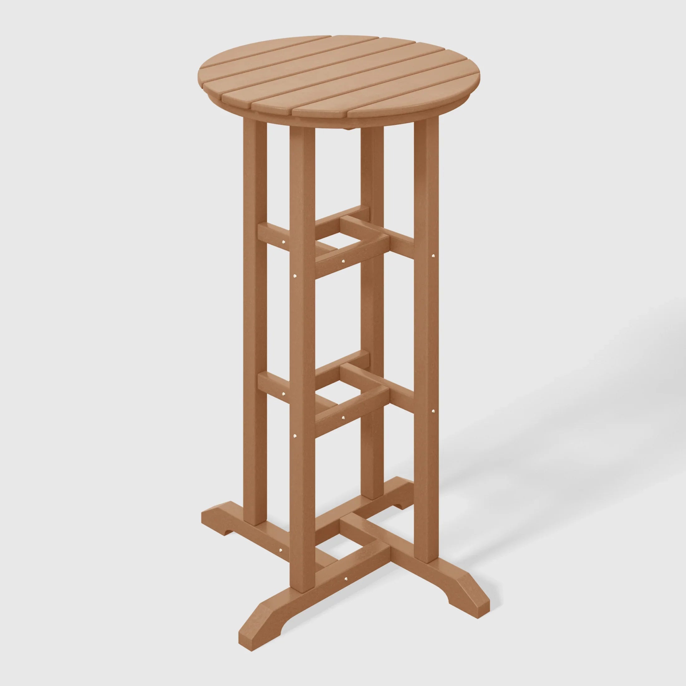 Paradise Outdoor Patio Bar Height Table and Bar Stool 3-Piece Dining Set