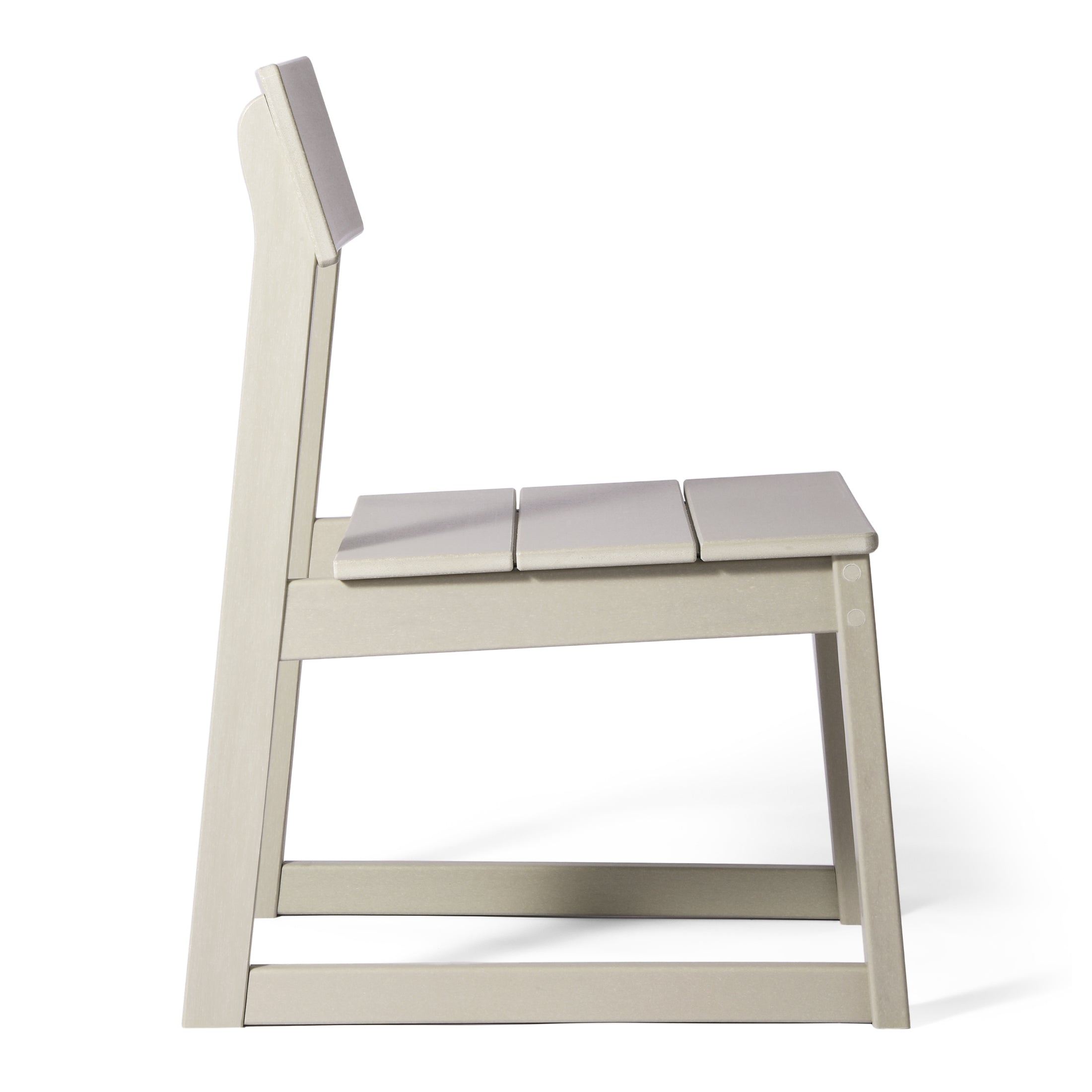 Cambria Modern HDPE Outdoor Armless Patio Dining Chairs (Set of 2)