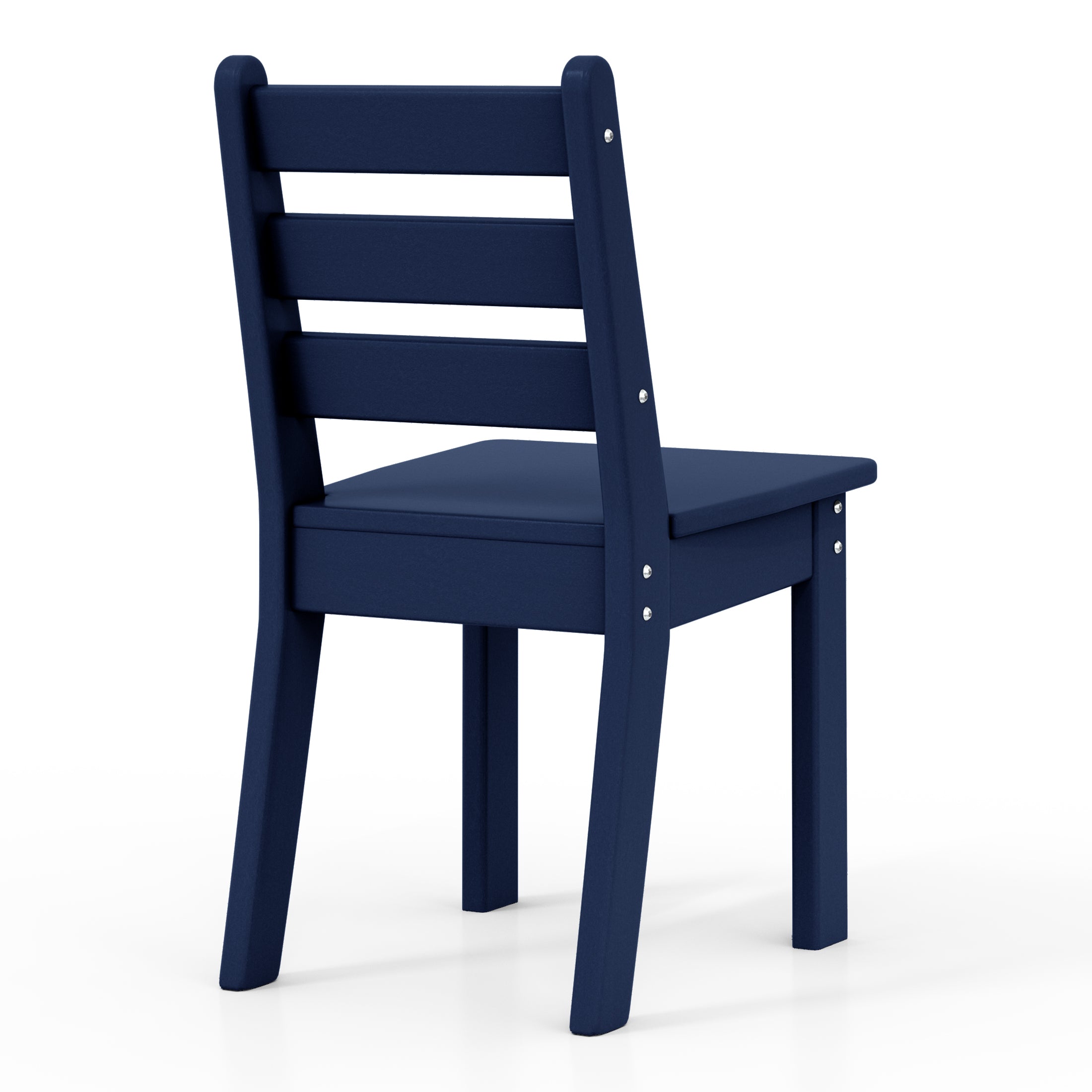 Playhouse Outdoor HDPE Kids Plastic Toddler Dining Chair (Set of Two)