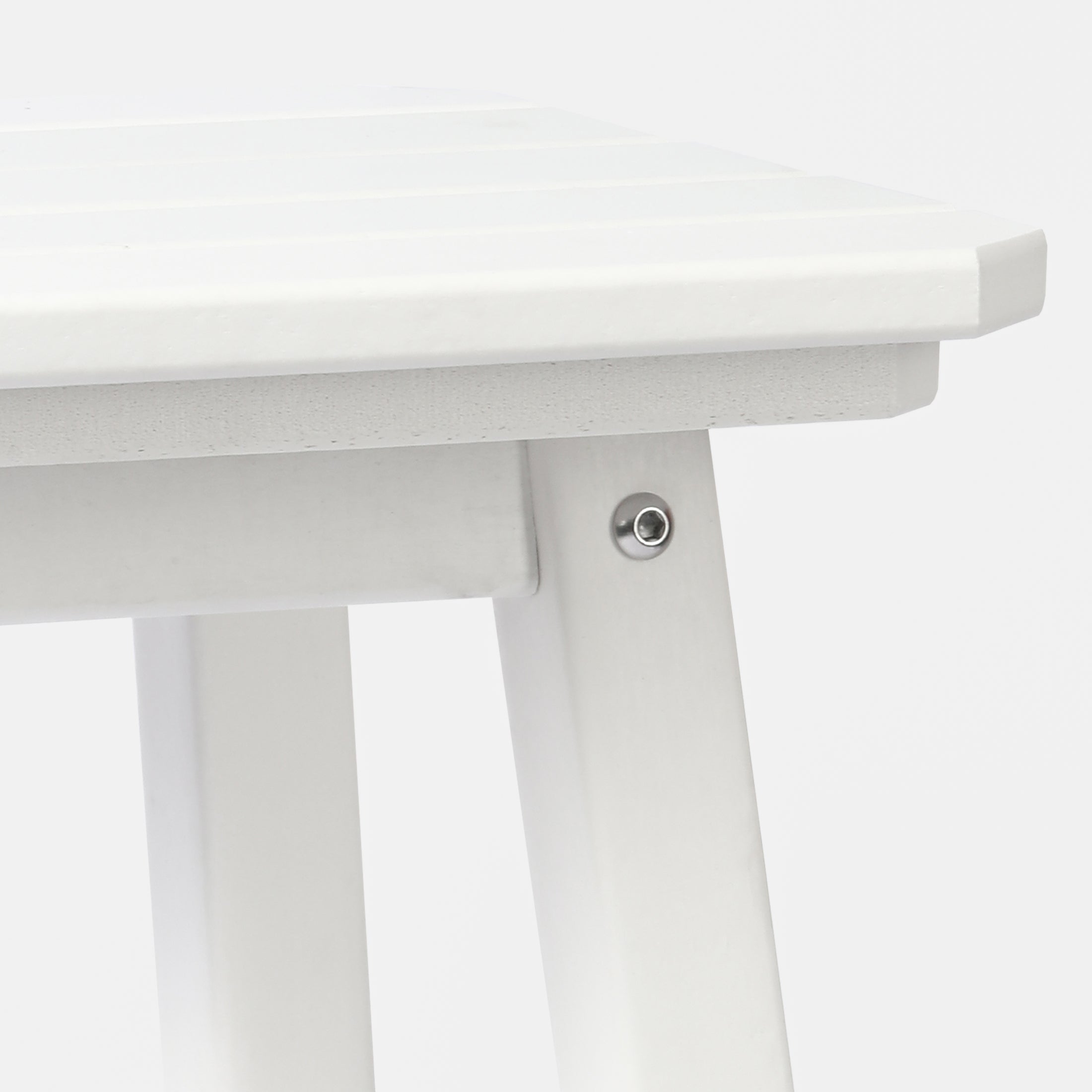 Paradise 29" HDPE Outdoor Patio Square Bar Stools (Set of 2)