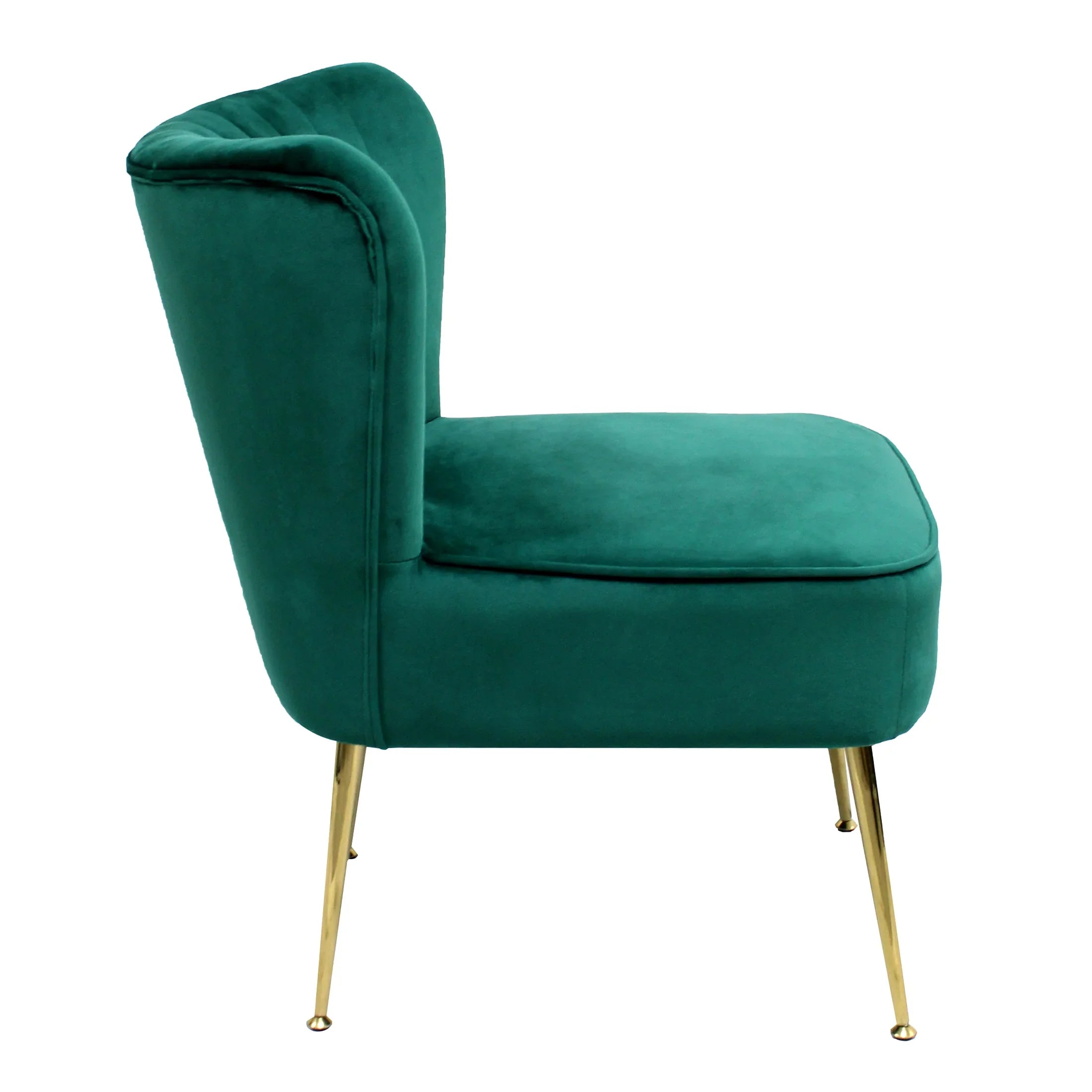Alaia Mid Century Modern Tufted Velvet Loveseat Sofa and 22" Accent Chair 3-Piece Set
