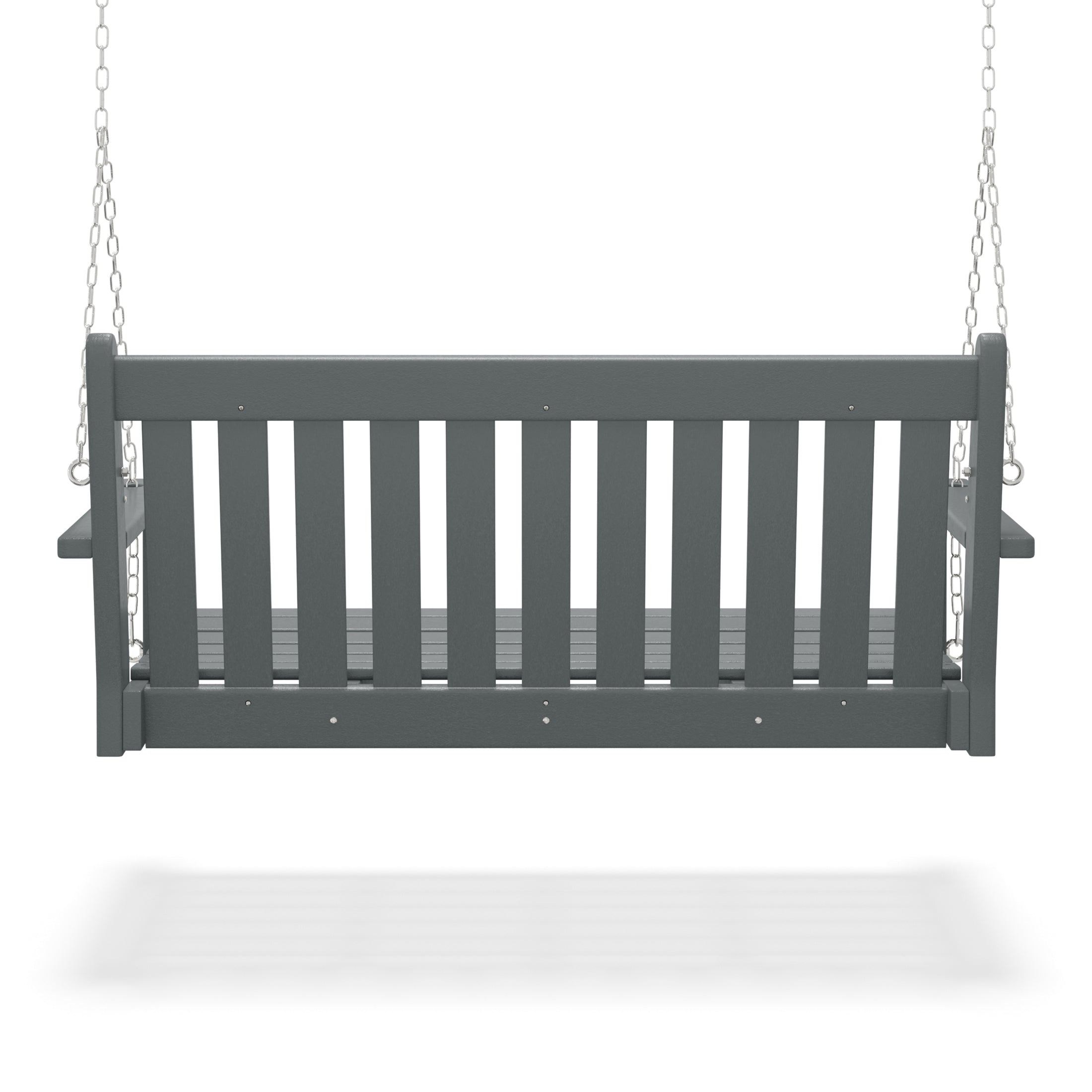 Paradise Outdoor Patio HDPE Hanging Front Porch Swing Bench