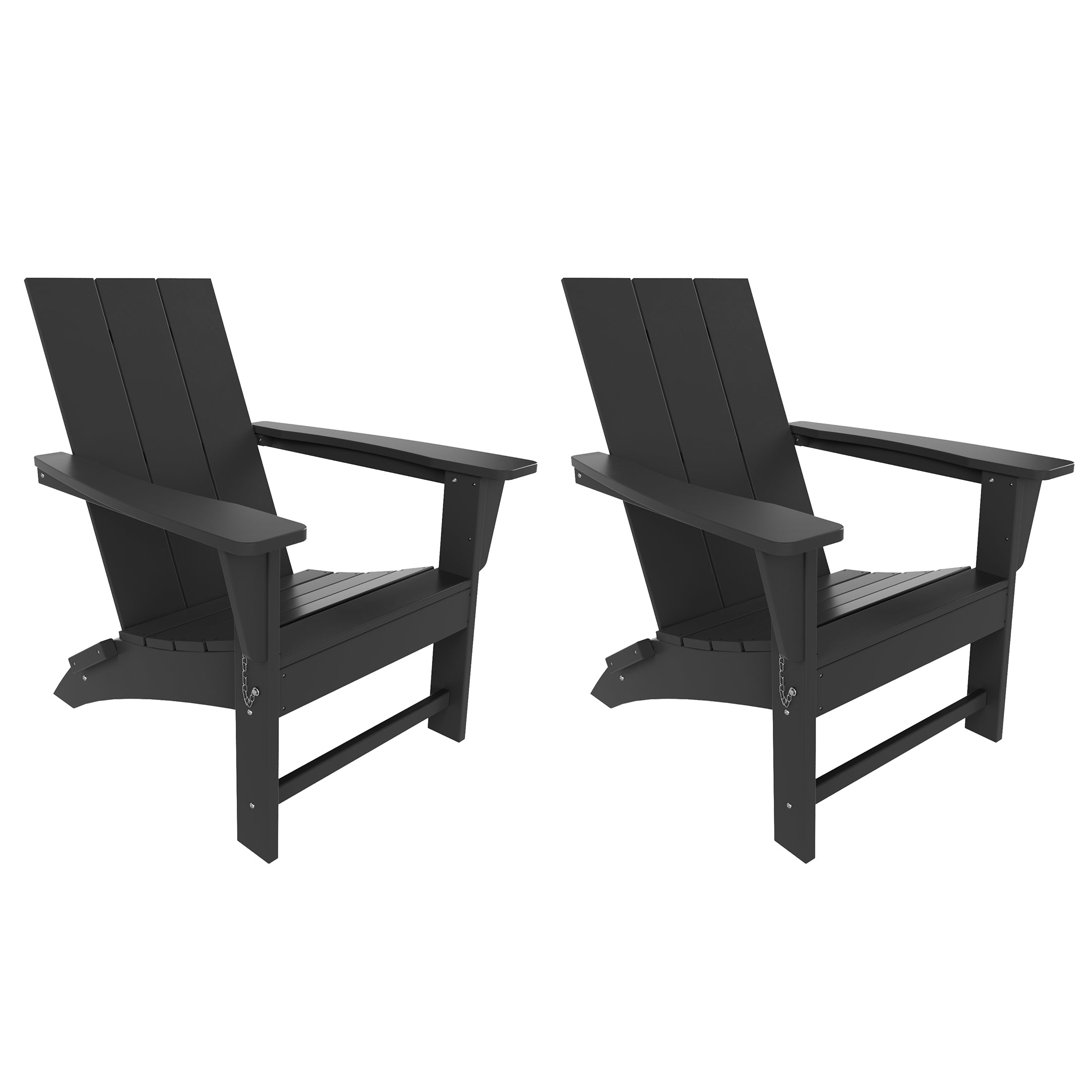 Palms Modern Outdoor Folding Adirondack Chair (Set of 2)