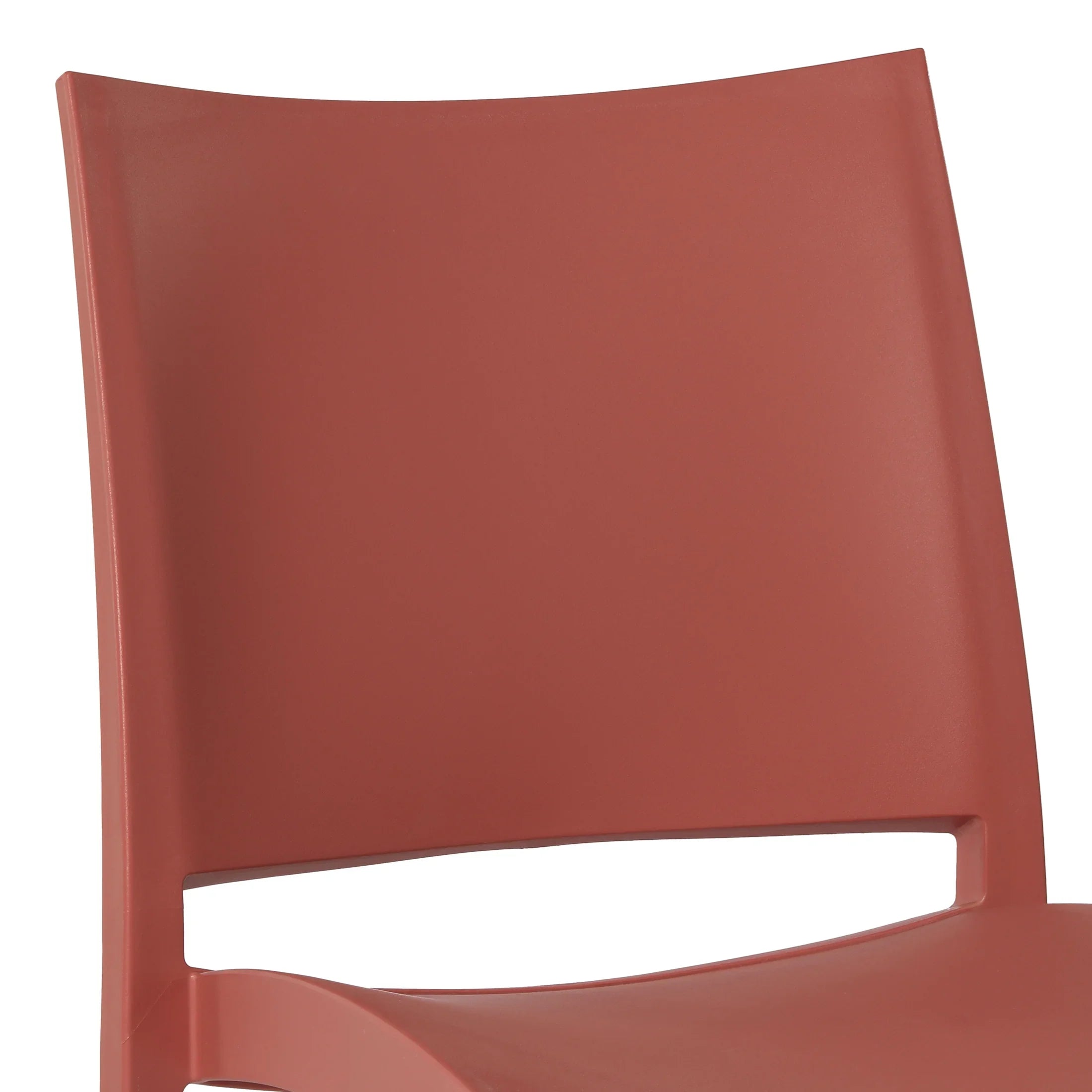 Sunshine Modern Polypropylene Stackable Plastic Patio Dining Chair (Set of 2)