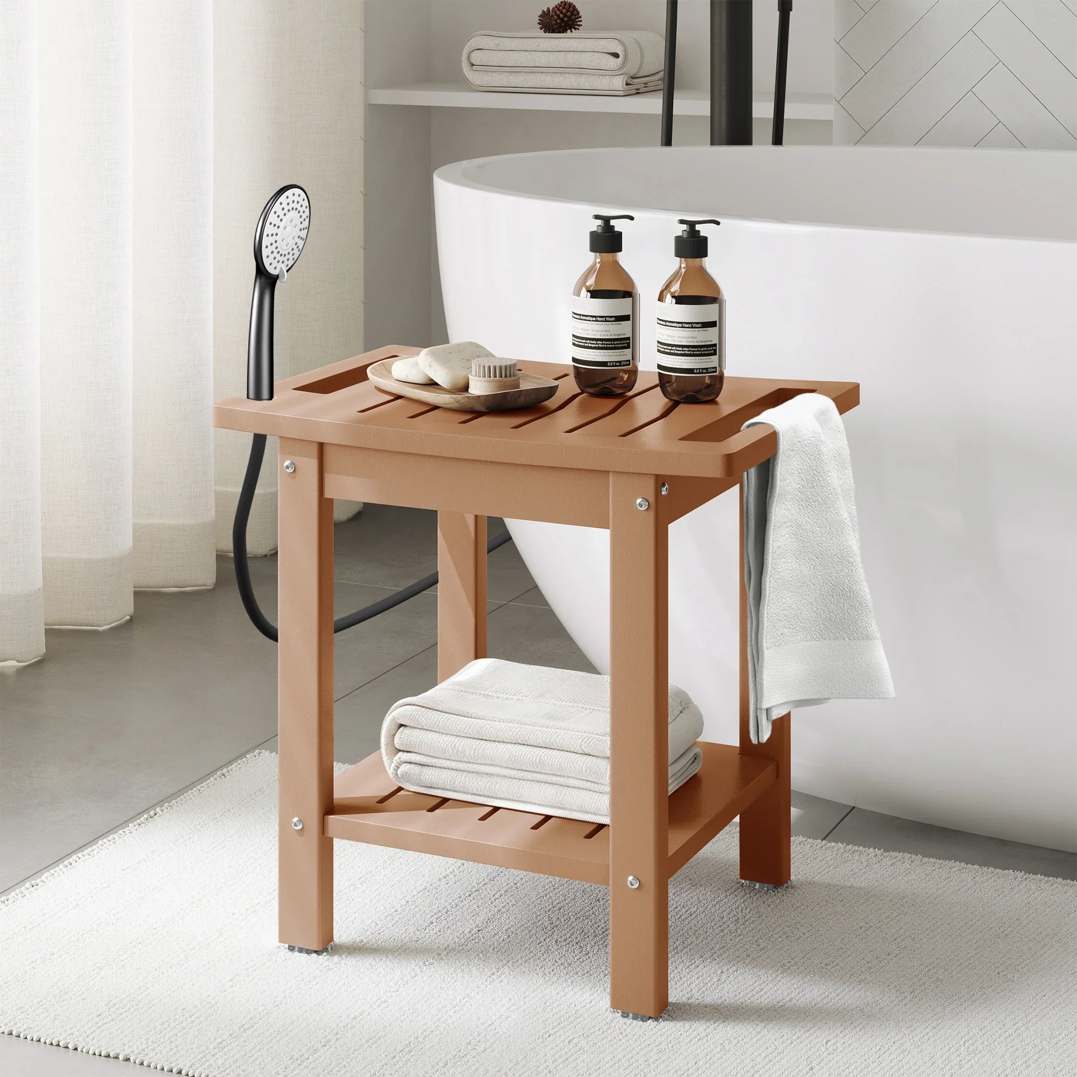 Ventura HDPE Poly Plastic Waterproof Bathroom Shower Bench