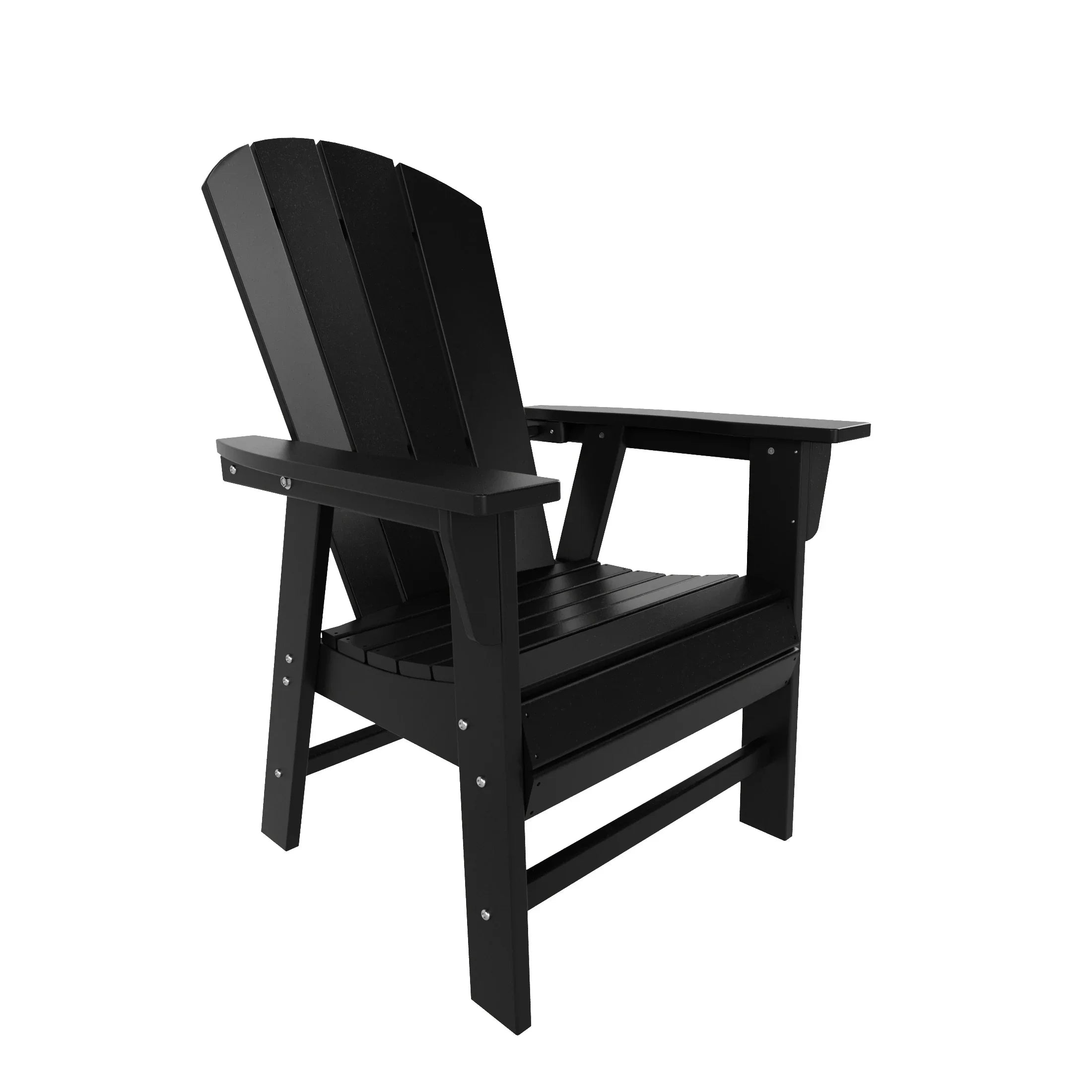 Paradise Outdoor Patio HDPE Plastic Adirondack Dining Chair