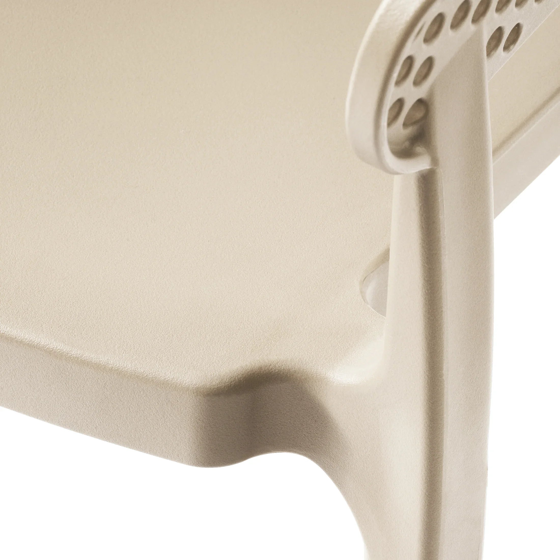 Sunshine Outdoor Modern Stackable Plastic Resin Patio Dining Armchair (Set of 2)