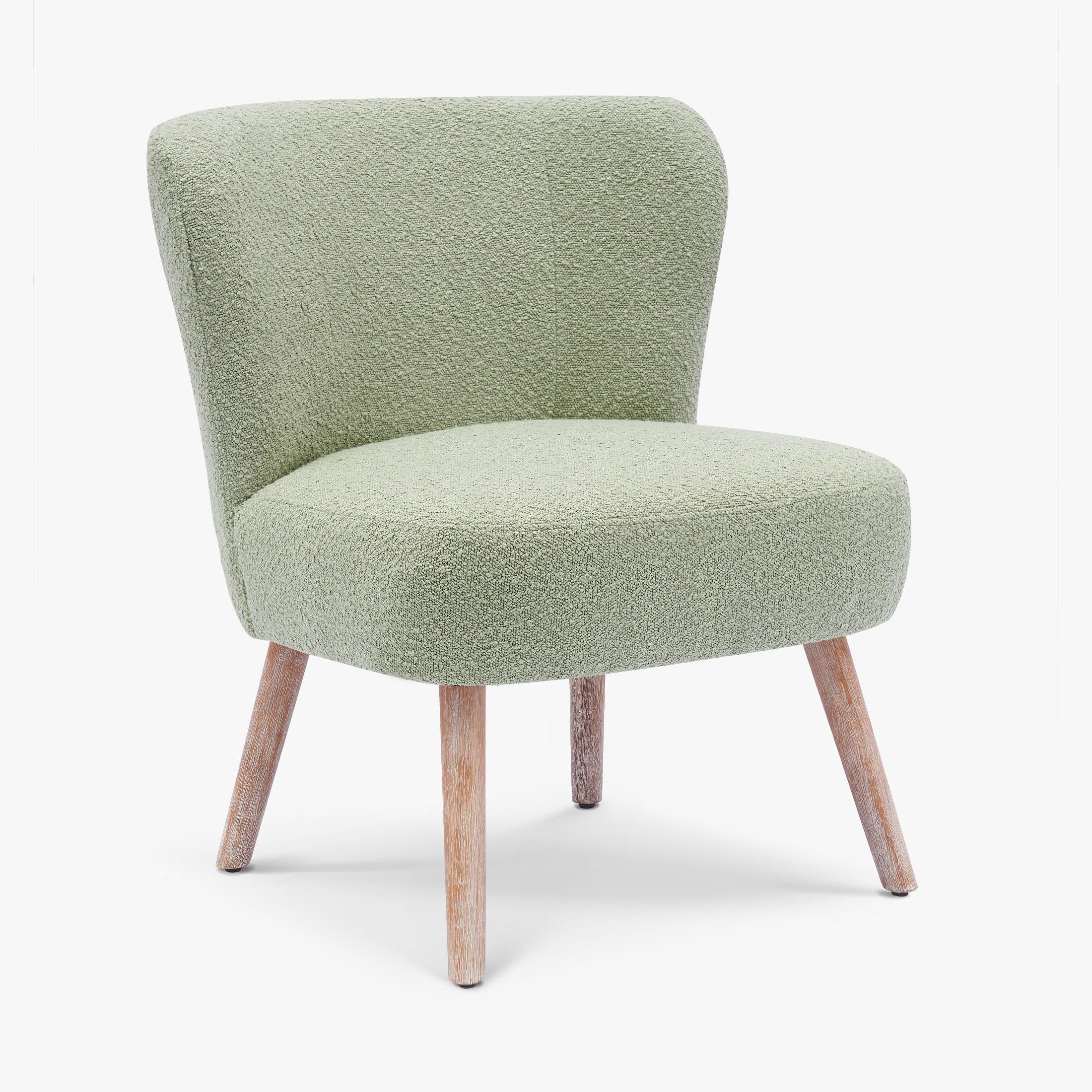 Amélie 25" Wide Upholstered Boucle Accent Chairs Set of Two