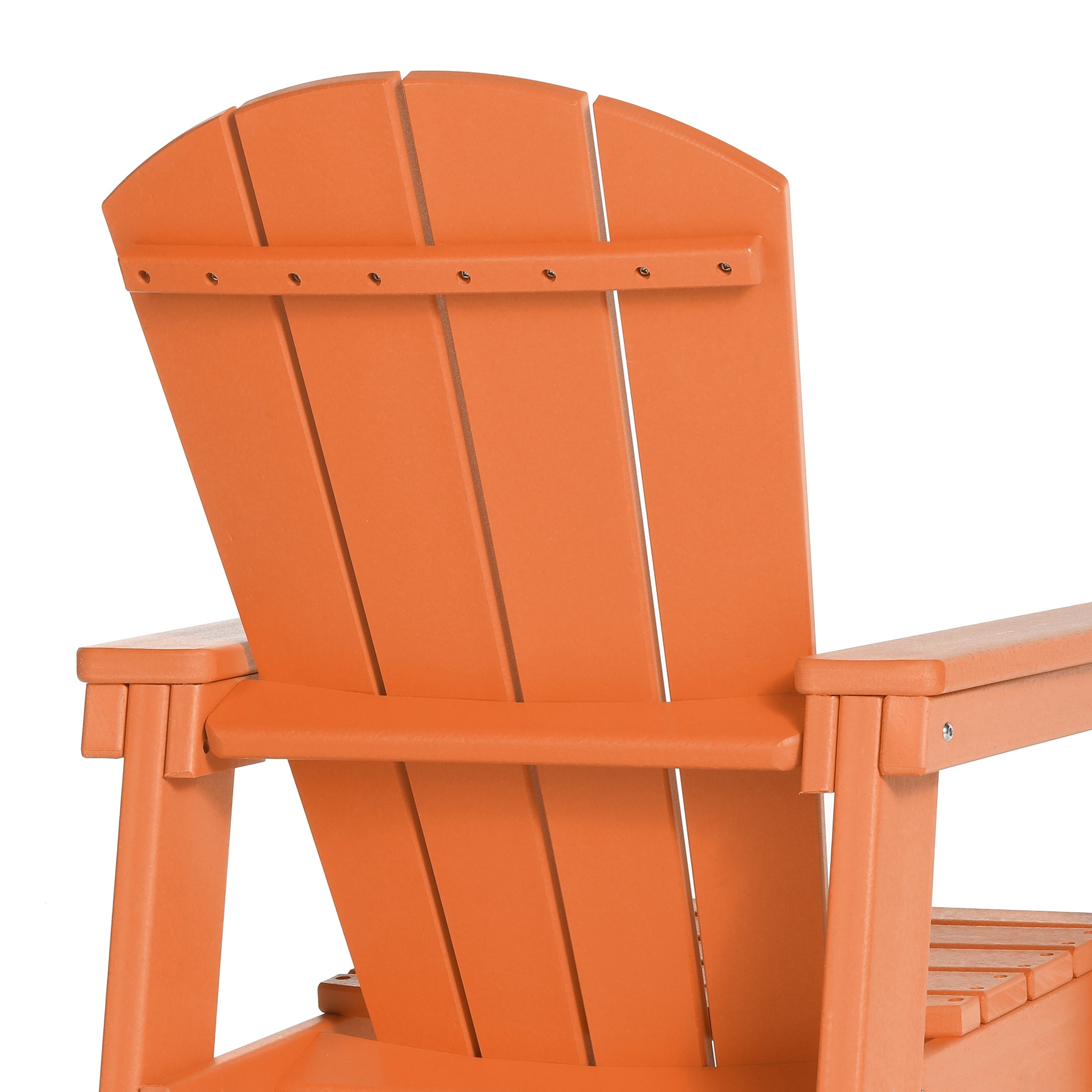 Paradise 2-Piece Kids Outdoor HDPE Adirondack Chair With Square Side Table Set