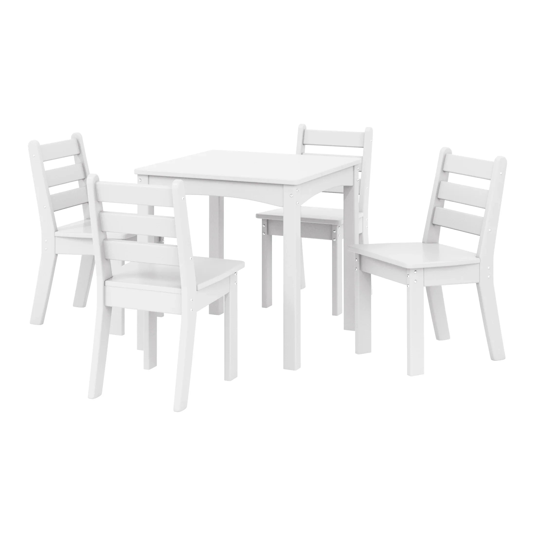 Playhouse Kids 5-Piece HDPE Dining Table and Chairs Set