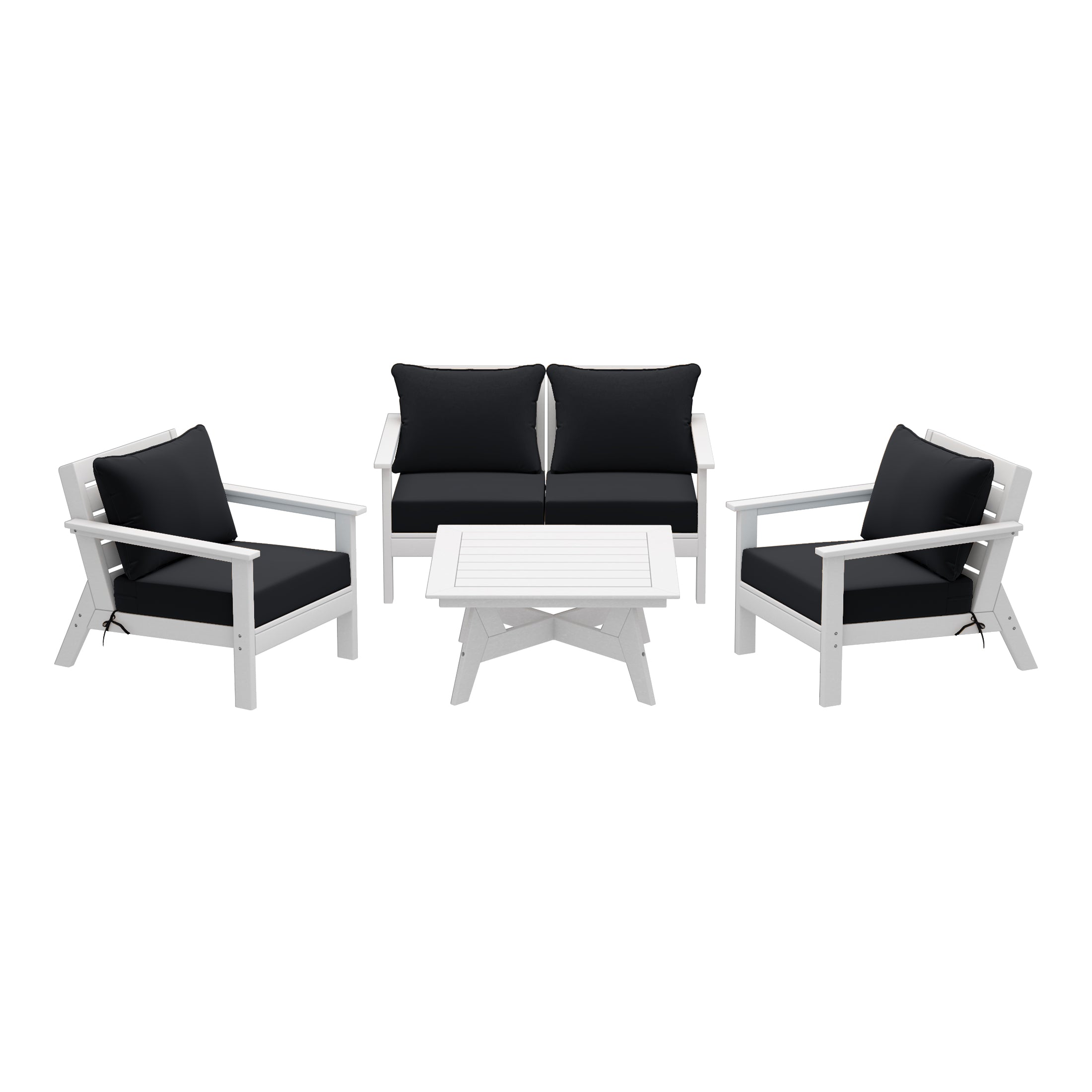 Portsmouth Outdoor 5-Piece Modular Sectional Patio Furniture Sofa Set