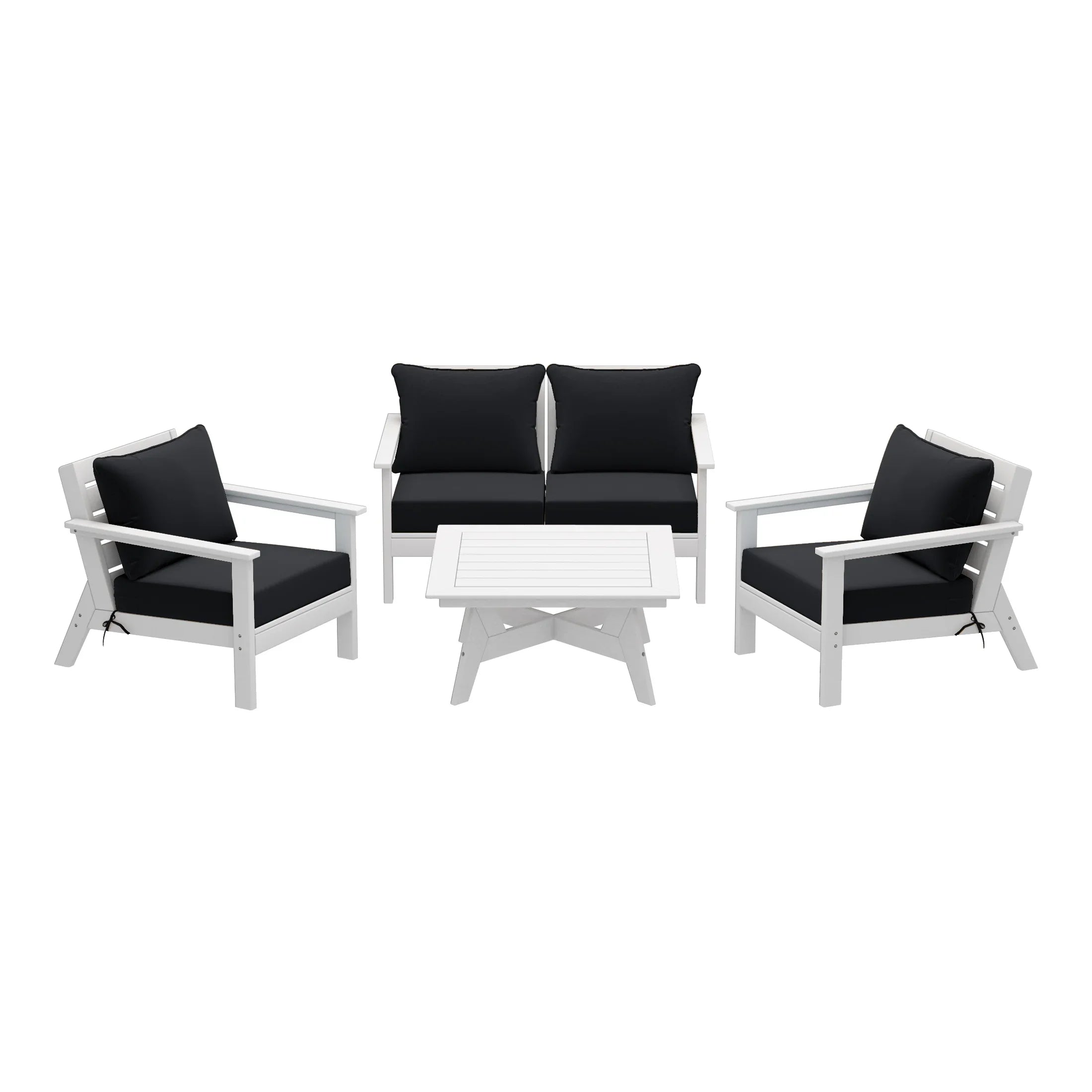 Portsmouth Outdoor 5-Piece Modular Sectional Patio Furniture Sofa Set