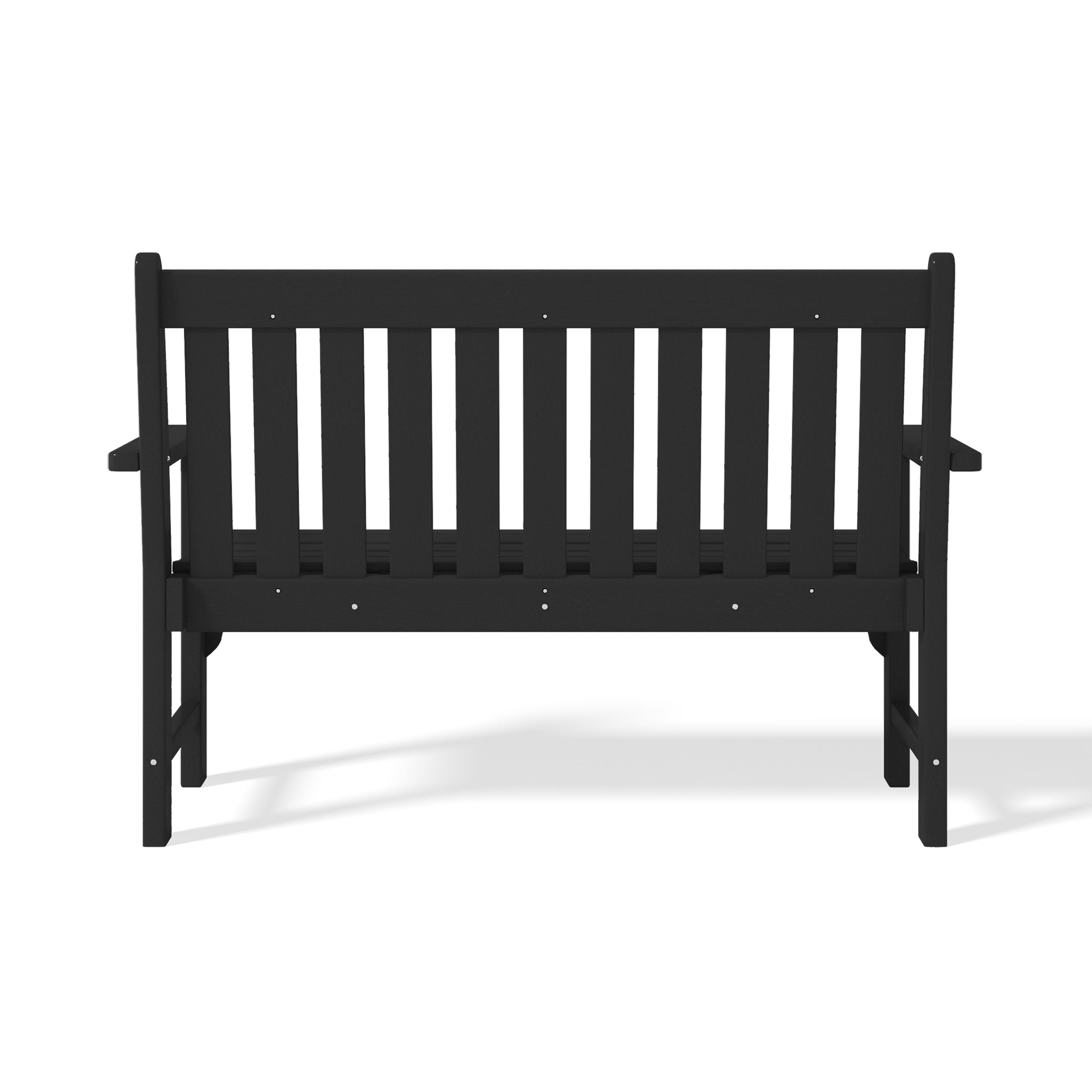 Paradise Outdoor 2-Person All-Weather HDPE Front Porch Garden Bench