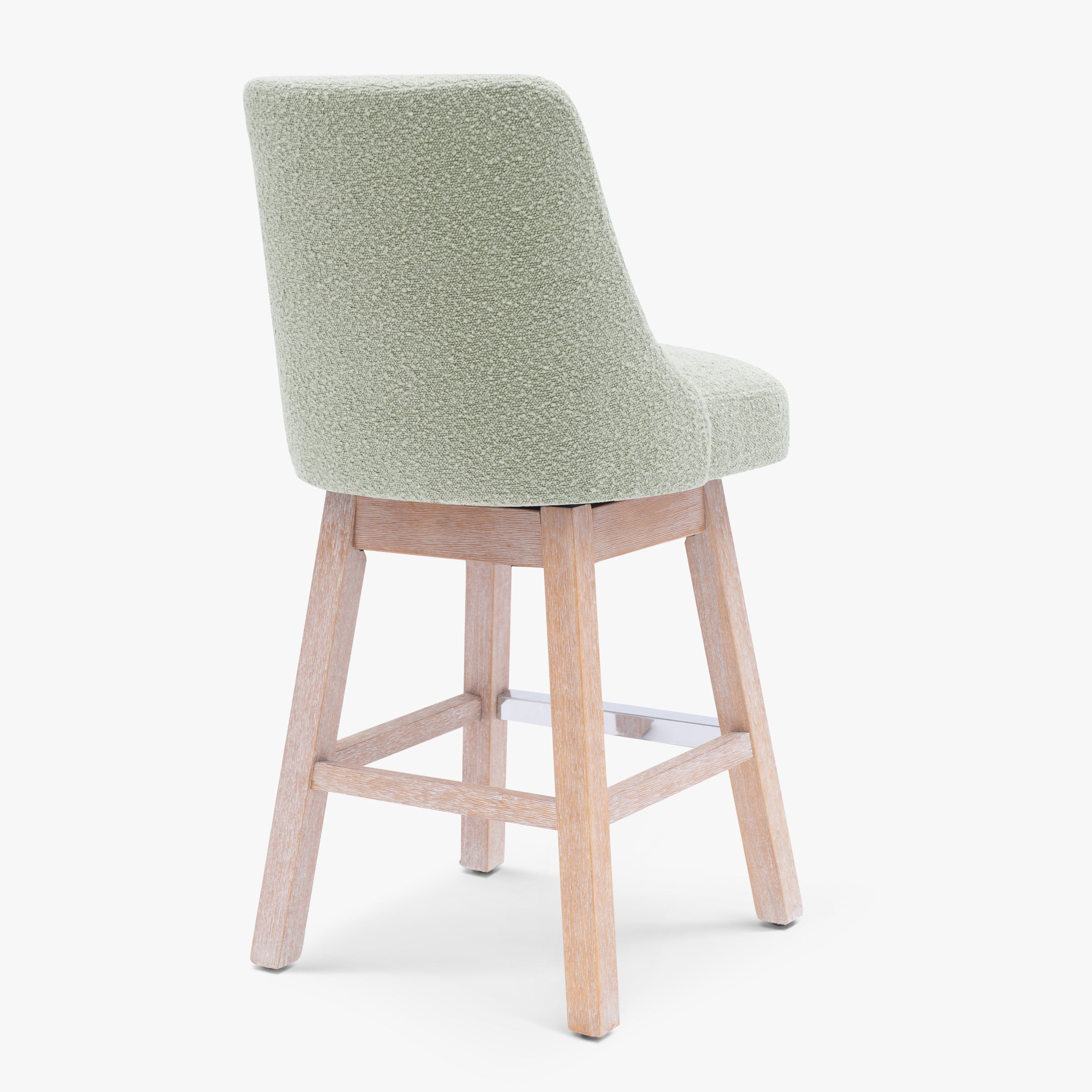 Amélie 26" Upholstered Swivel Counter Height Bar Stool
