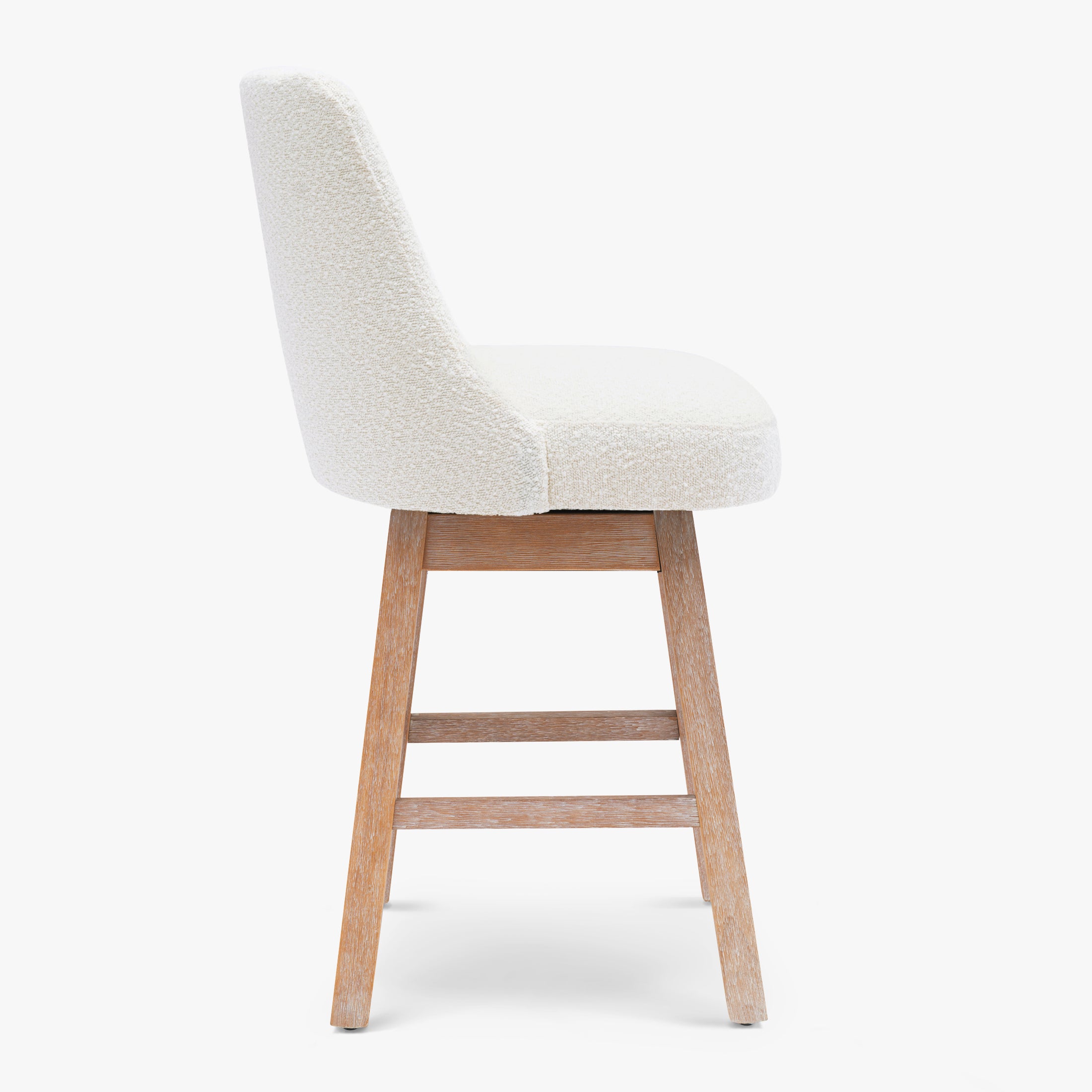 Amélie 26" Upholstered Swivel Counter Height Bar Stool