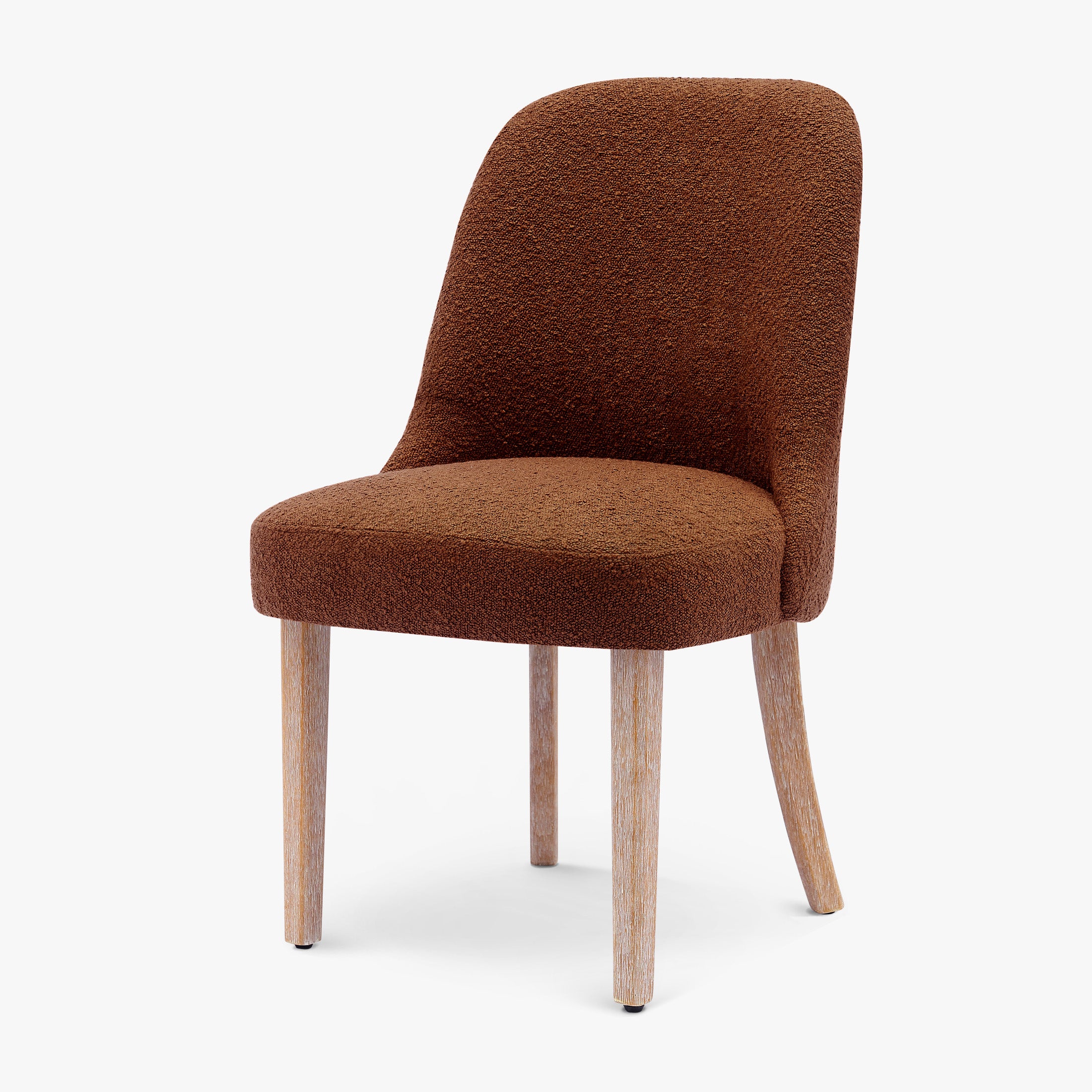 Amélie Mid-Century Modern Upholstered Boucle Dining Chair