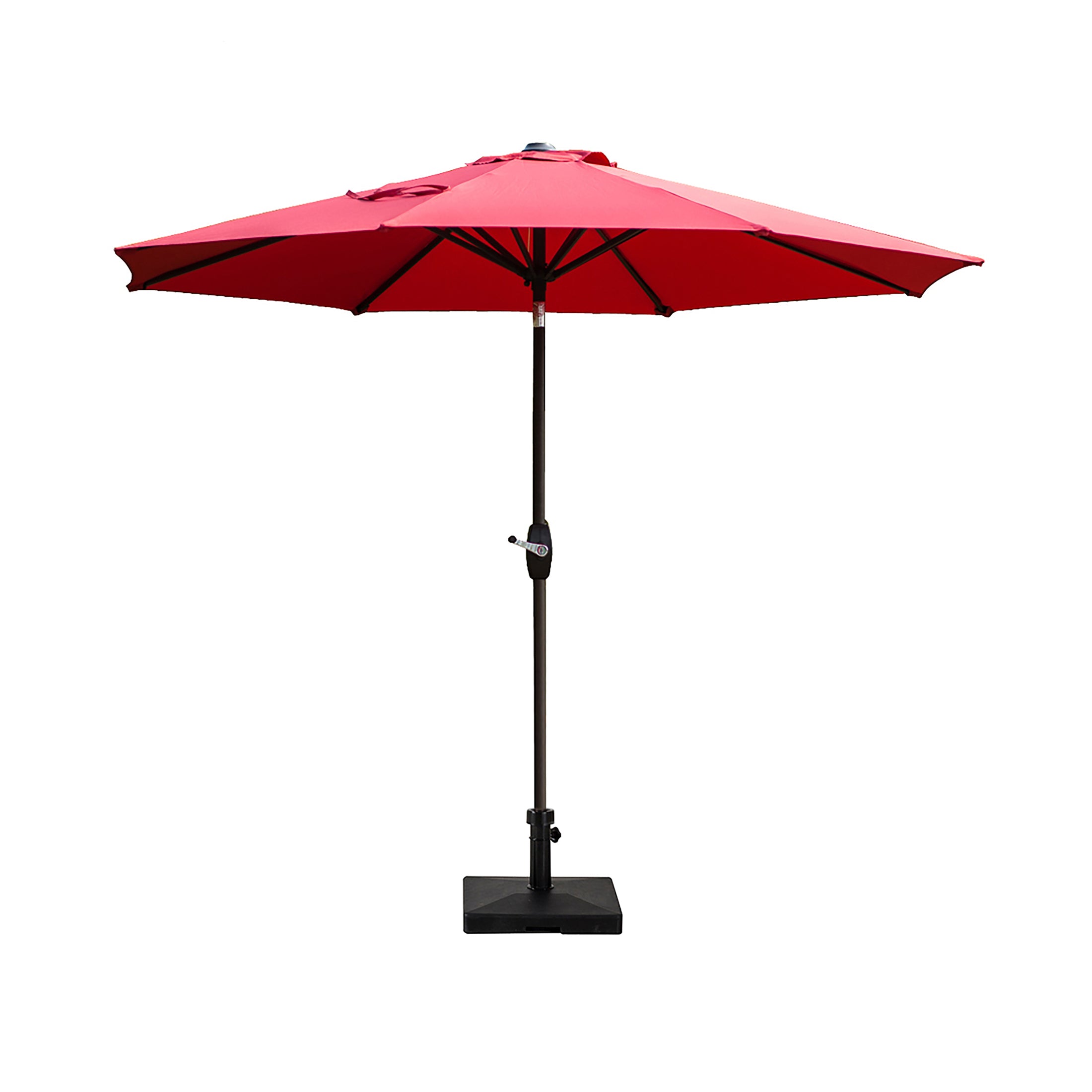 Cabana 9 ft. Patio Table Umbrella with 50 lbs concrete weight base kit