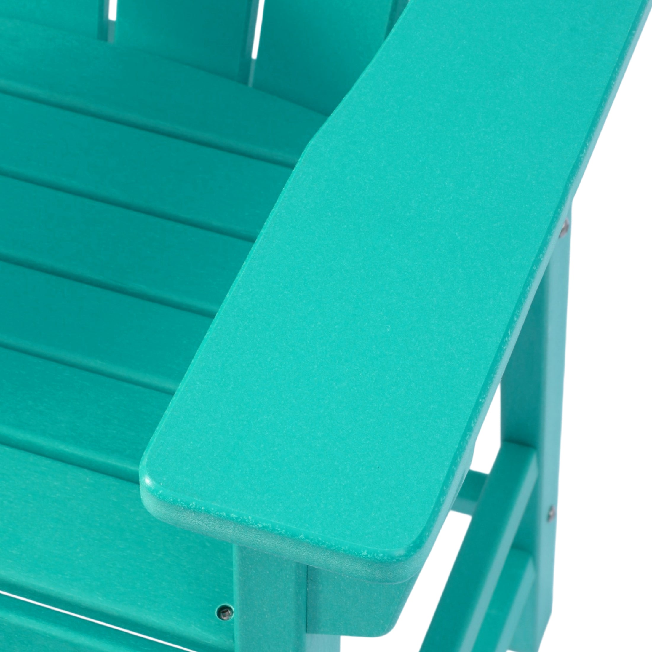 Paradise Outdoor HDPE Tall Adirondack Bar Height Chair With Cup Holder