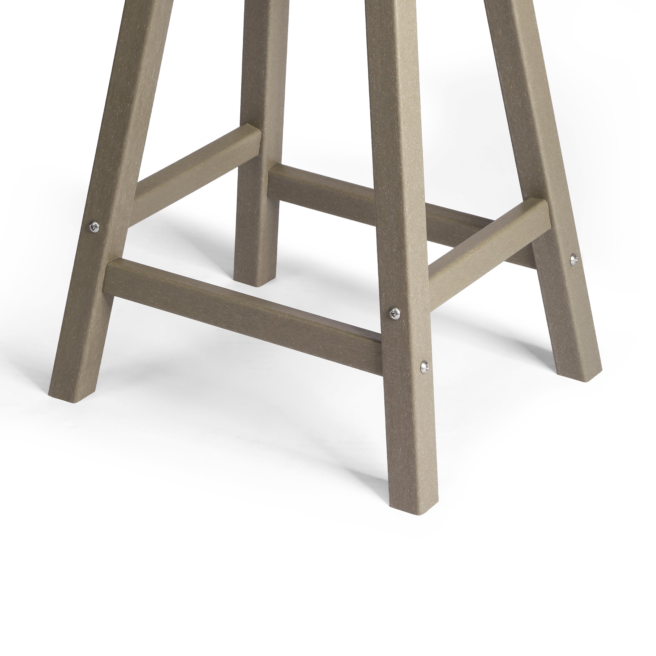 Paradise 24" HDPE Outdoor Patio Counter Height Bar Stools (Set of 2)