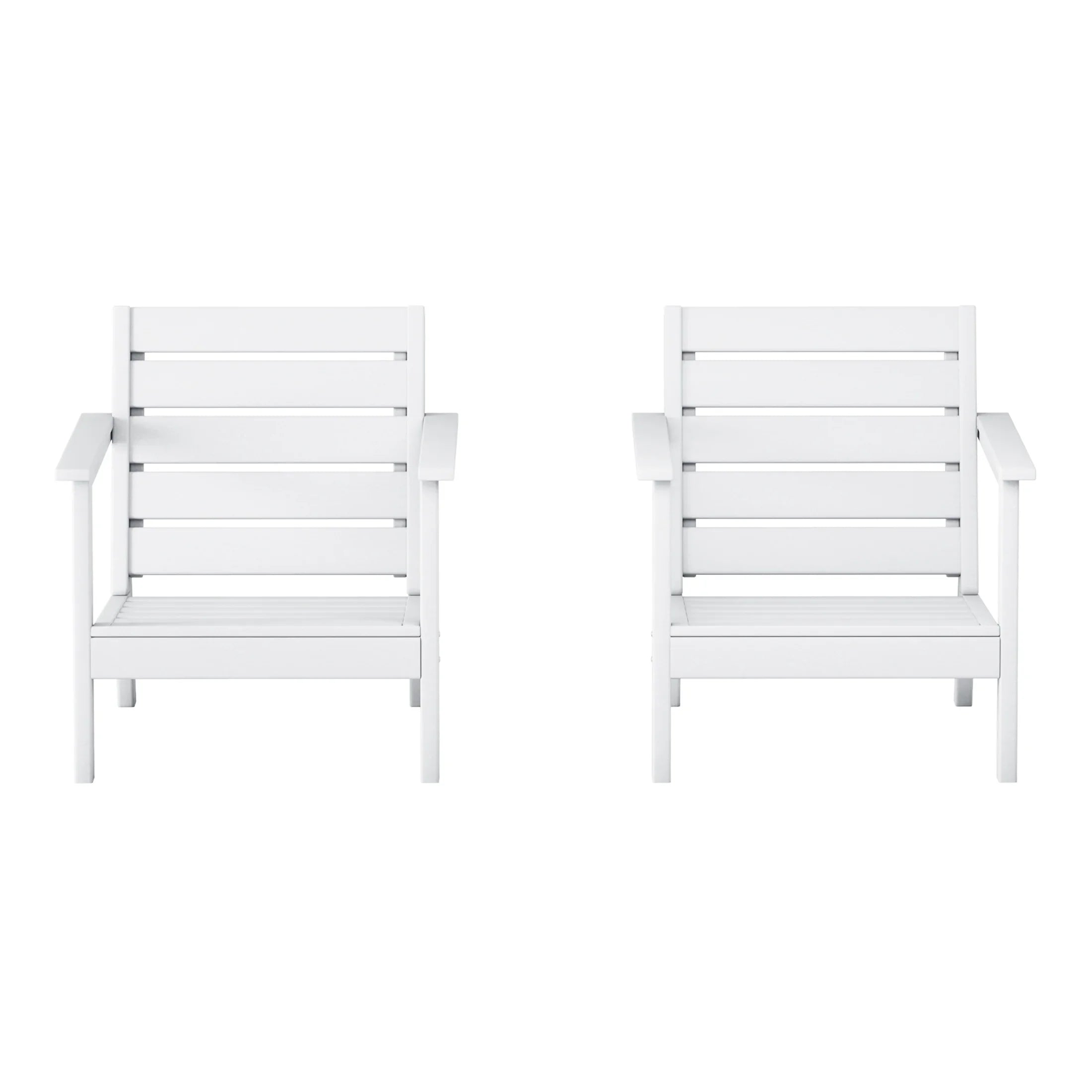 Portsmouth Outdoor Patio HDPE Deep Seating Armchair (Set of 2)