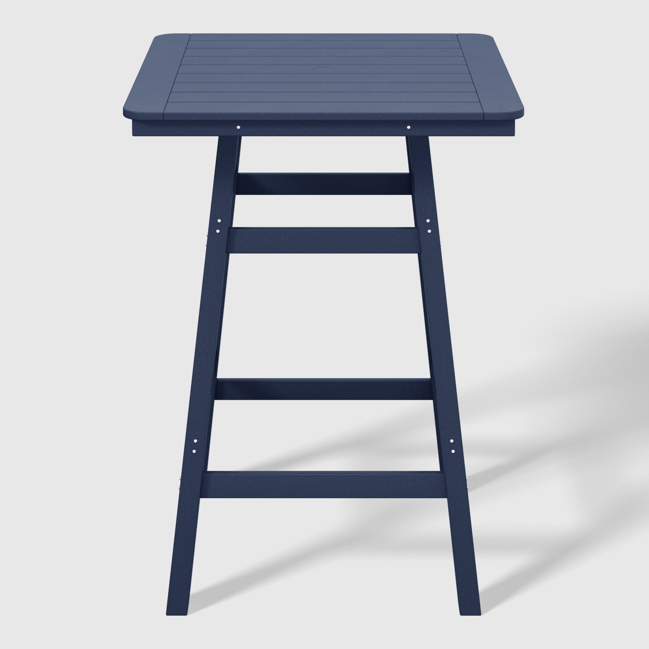 Paradise 30" Square Outdoor Patio Bistro Bar Table With Umbrella Hole